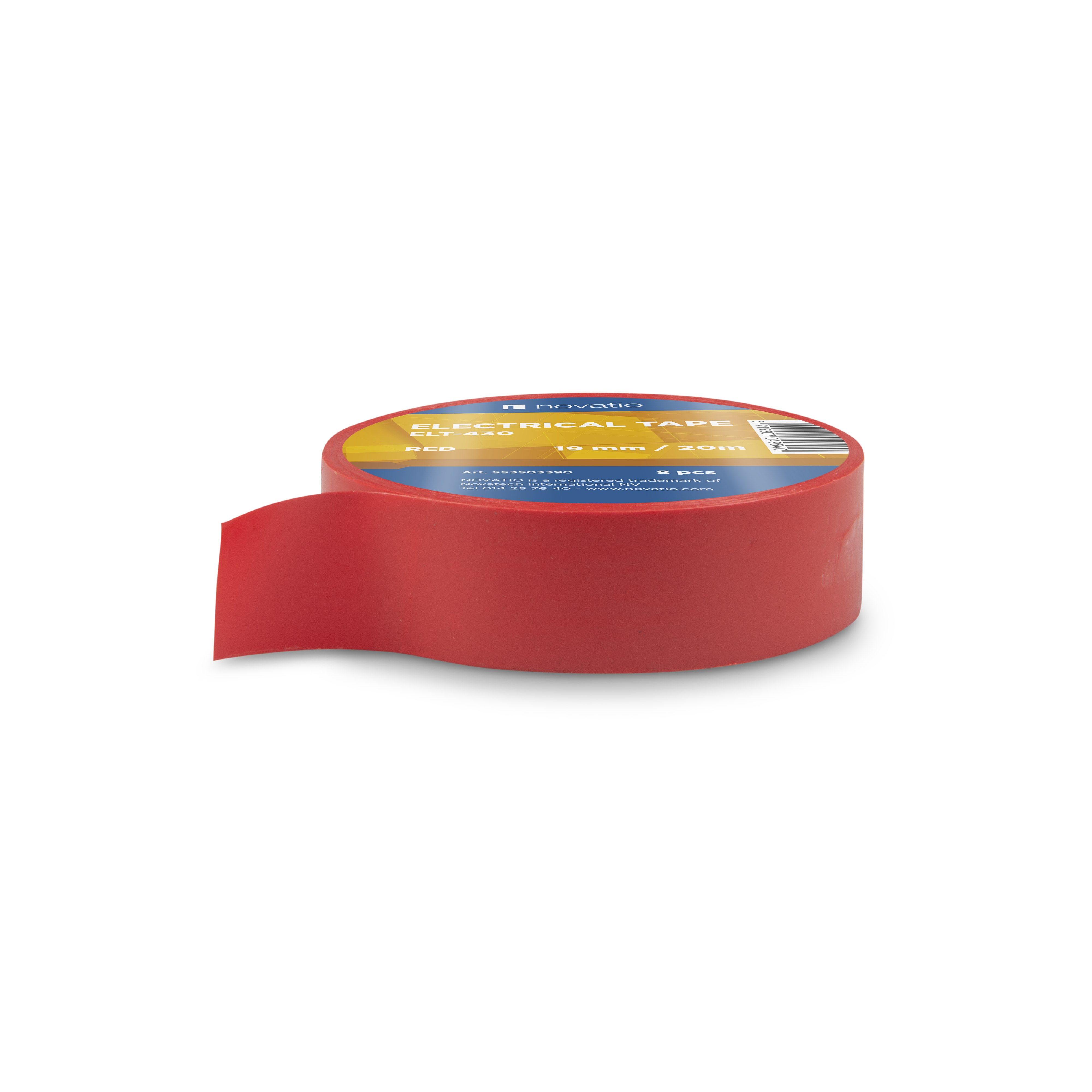 Novatio Electrical Tape Rouge 19MMx20M 1=8PCS