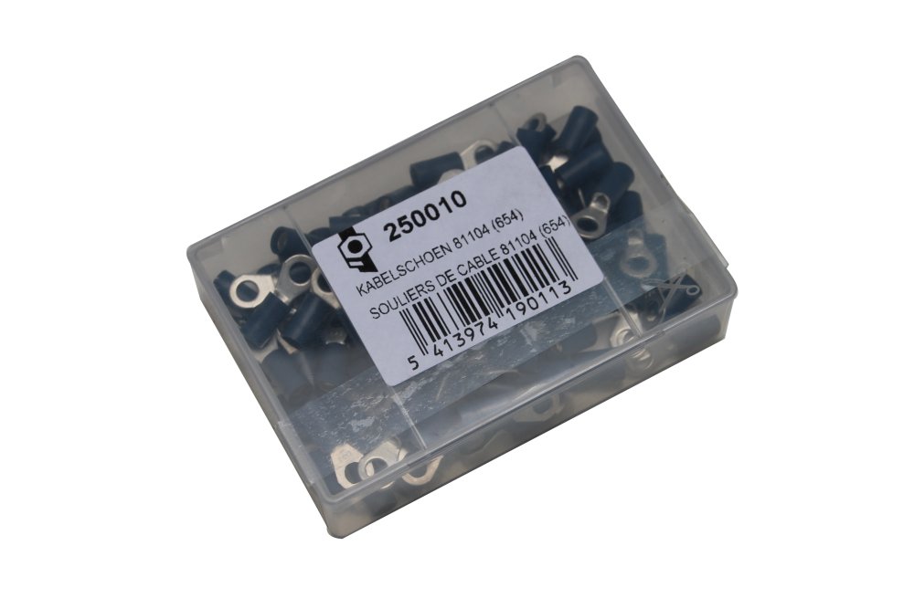 Cosse à anneau 4,3mm bleue 654