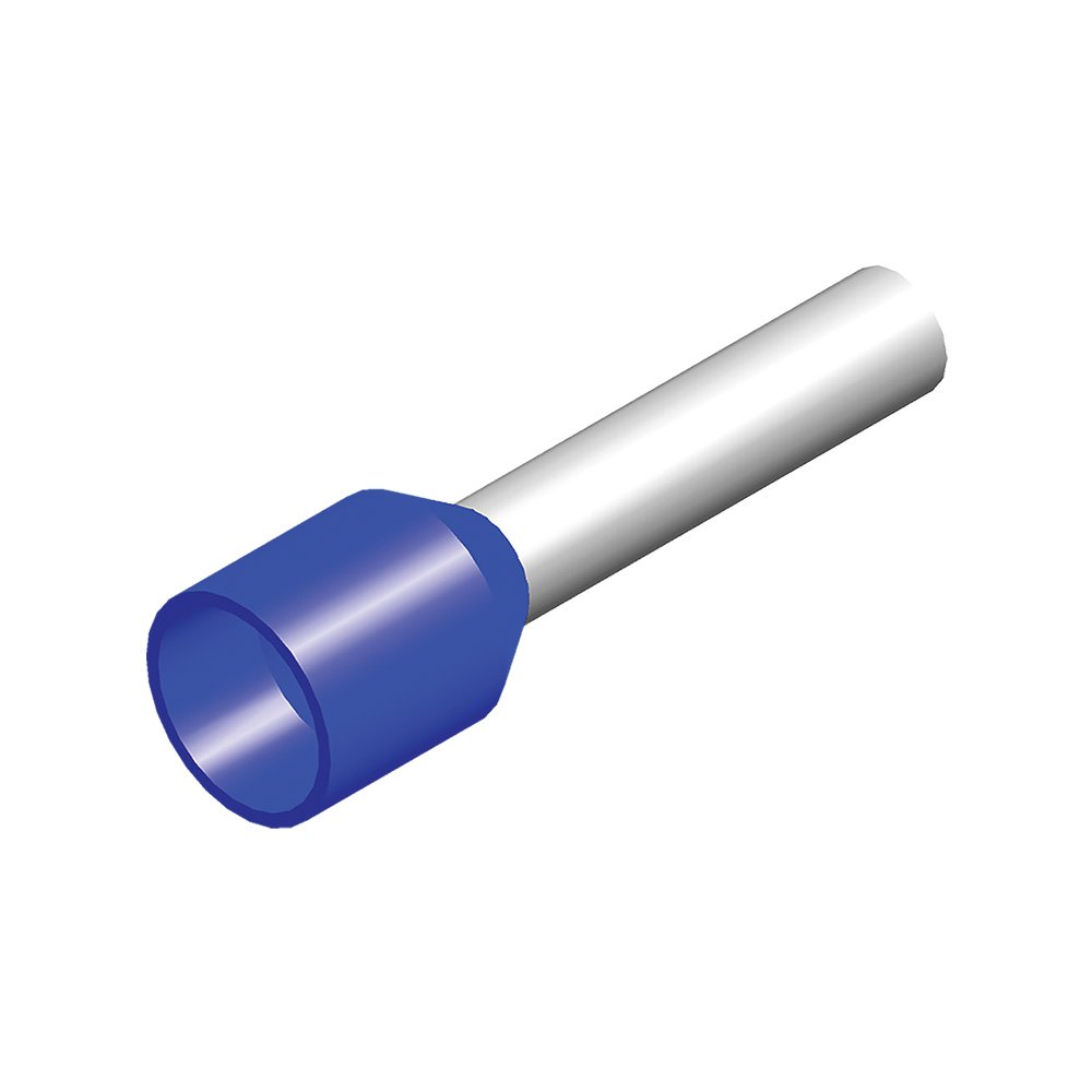 Endehylse 2,5mm² isoleret blå