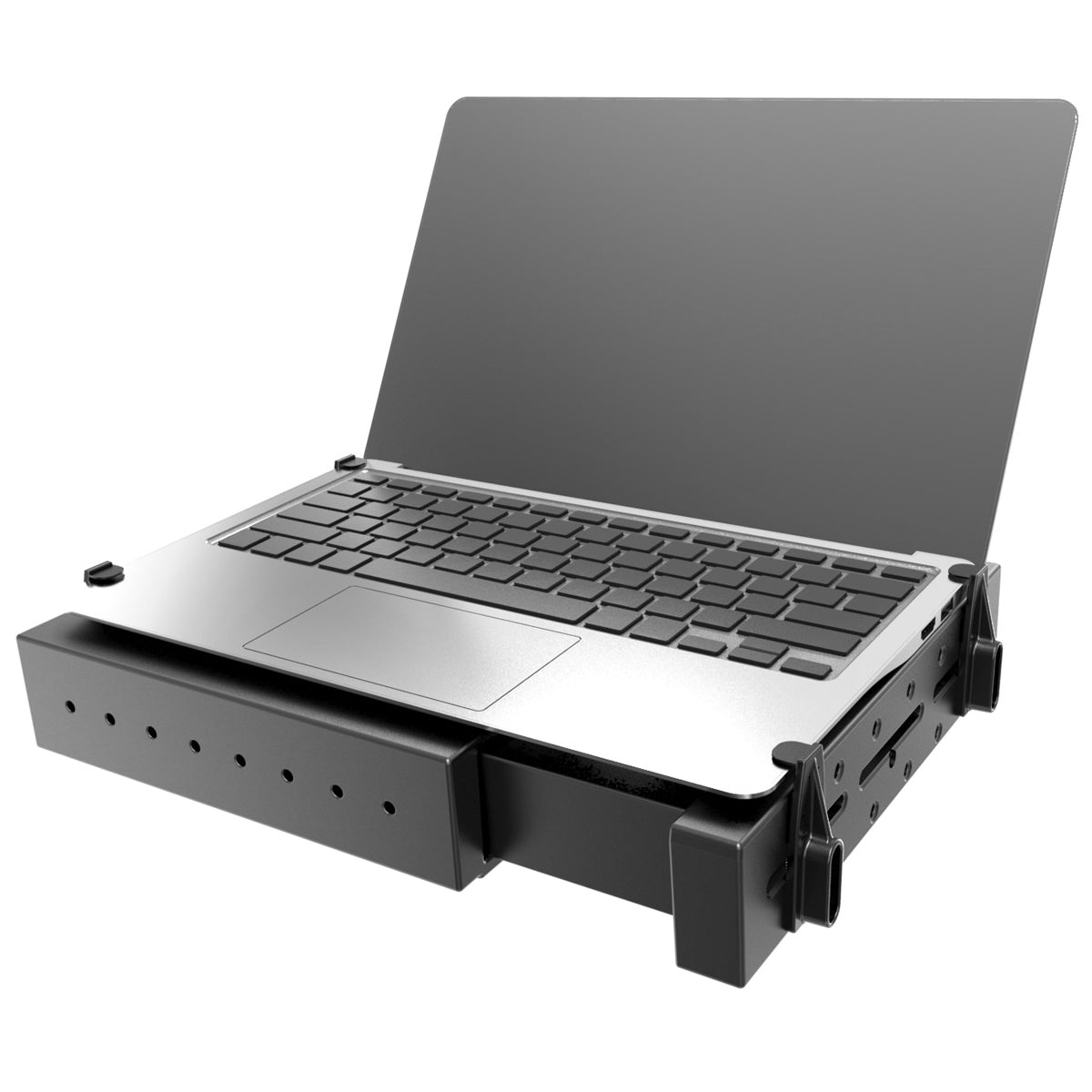 RAM® Tough-Tray™ spring-loaded laptop holder with flat clamp arms
