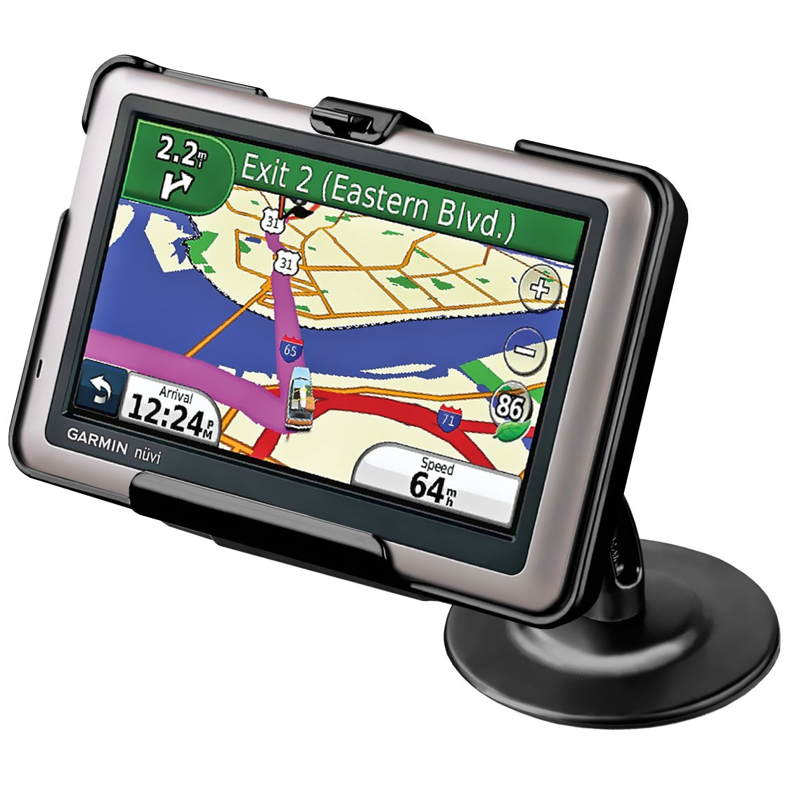 RAM® Lil Buddy™ zelfklevende dashboardhouder voor Garmin nuvi 1440, 1450 & 1490T
