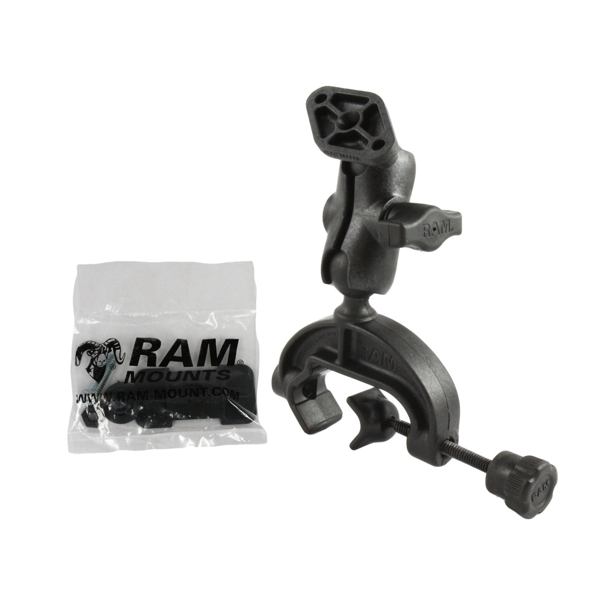RAM® composiet yoke-klemhouder met Diamond-plaat - kort