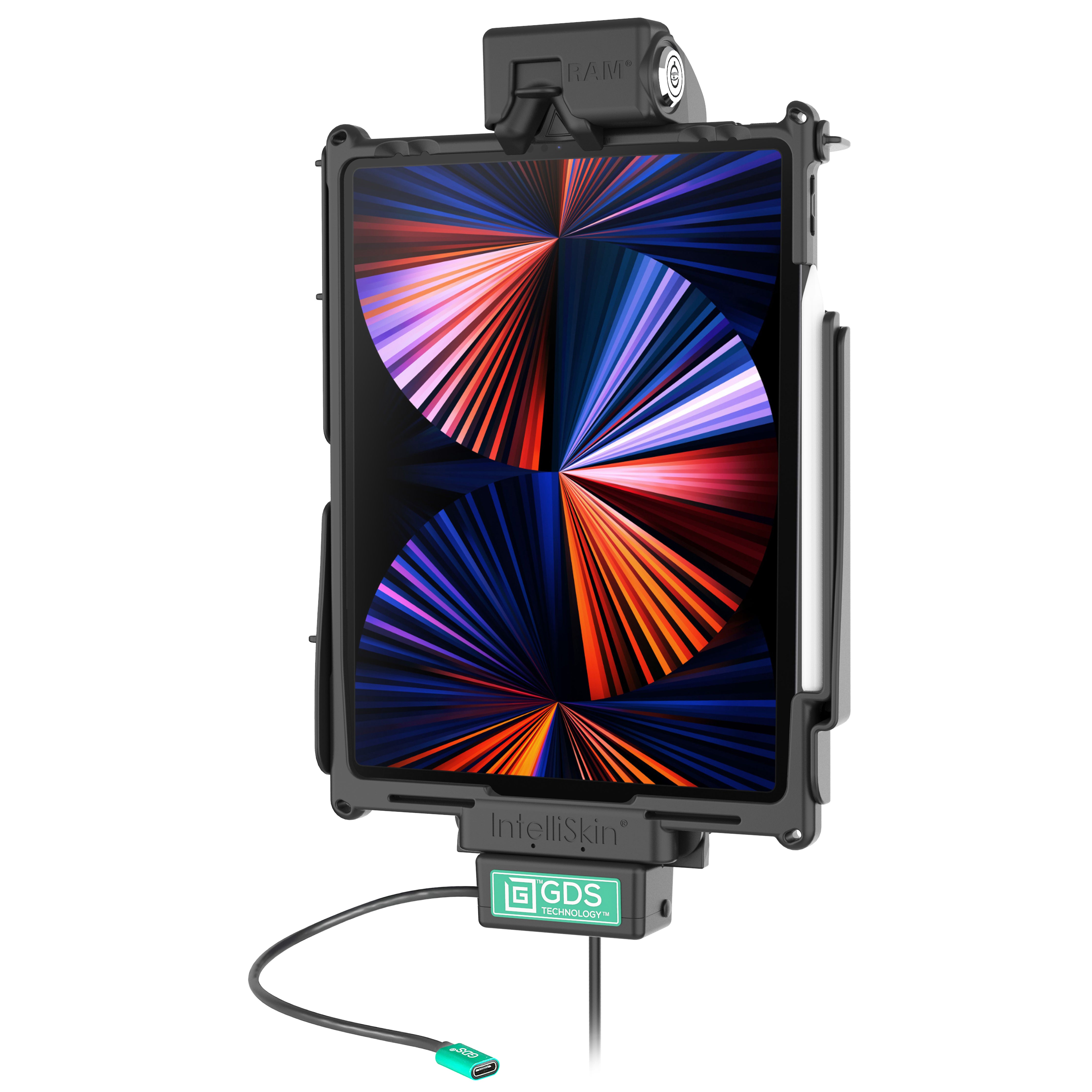 Vergrendelbare GDS® Cool-Dock™ voor iPad Pro 12.9 3rd - 6th Gen, Pro 13 & Air 13