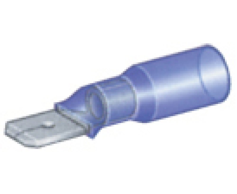 Cosse Duraseal 6,3mm languette bleu
