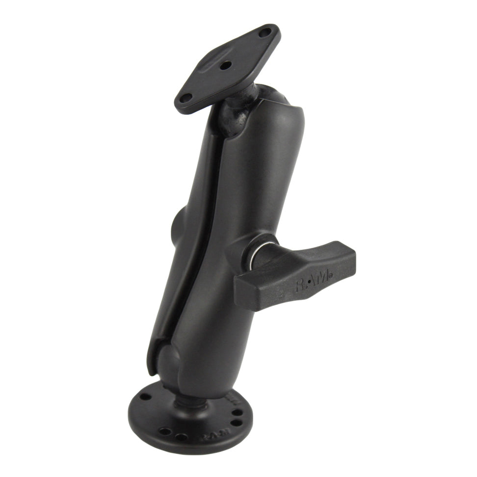 RAM® dubbele kogelhouder met diamant-plaatadapter – medium
