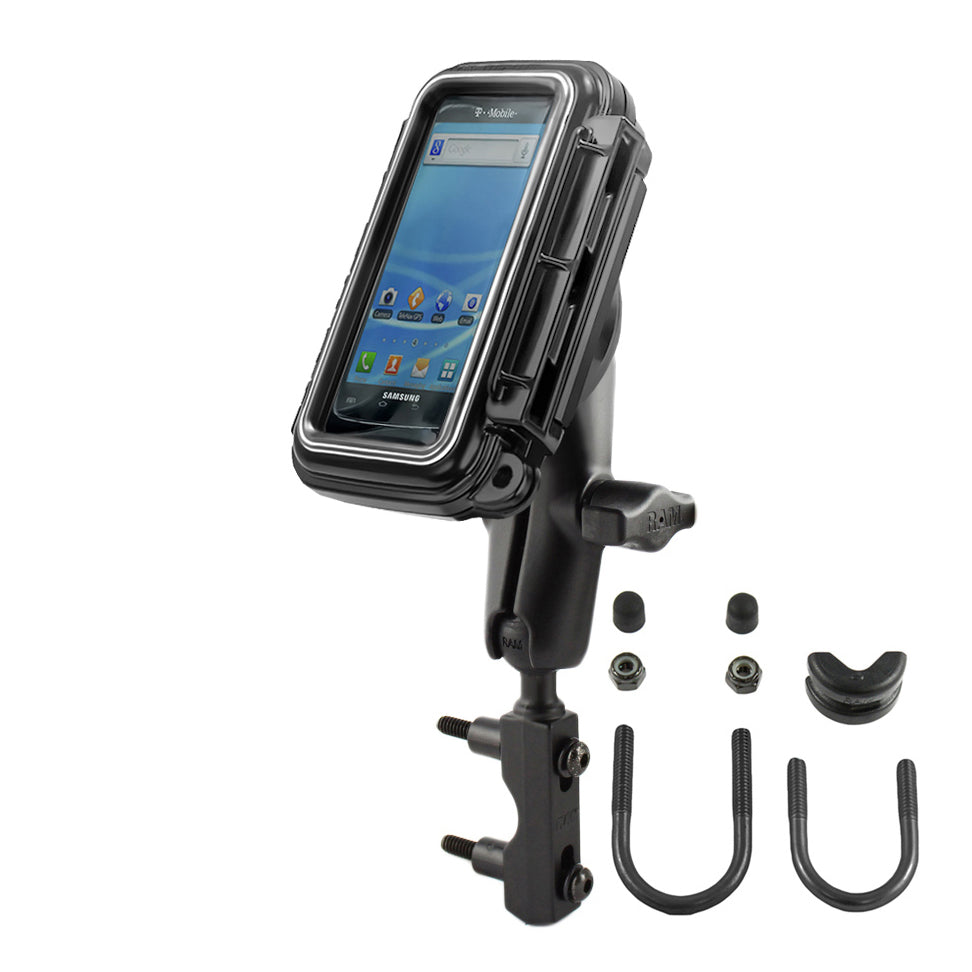 RAM® Aqua Box® met rem-/koppelingsreservoir houder voor kleine apparaten