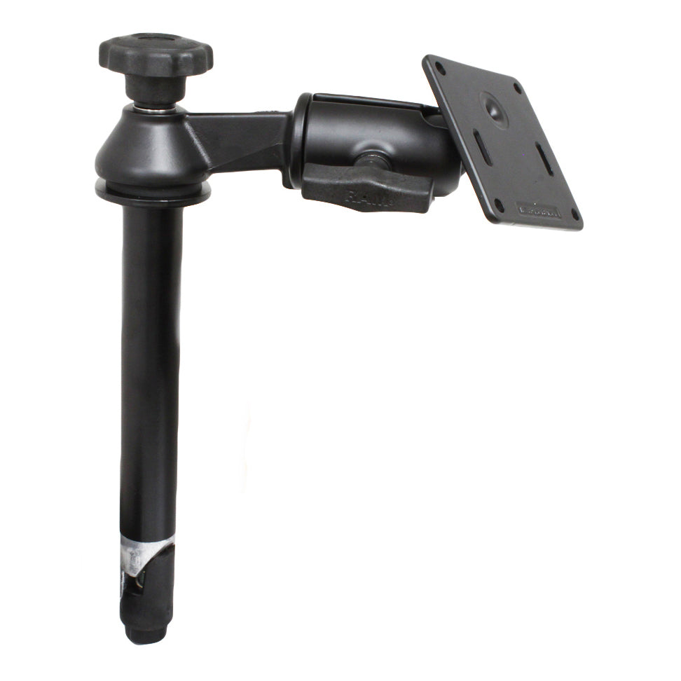 RAM® 8" bovenpaal met enkele zwenkarm & 75x75mm VESA-plaat