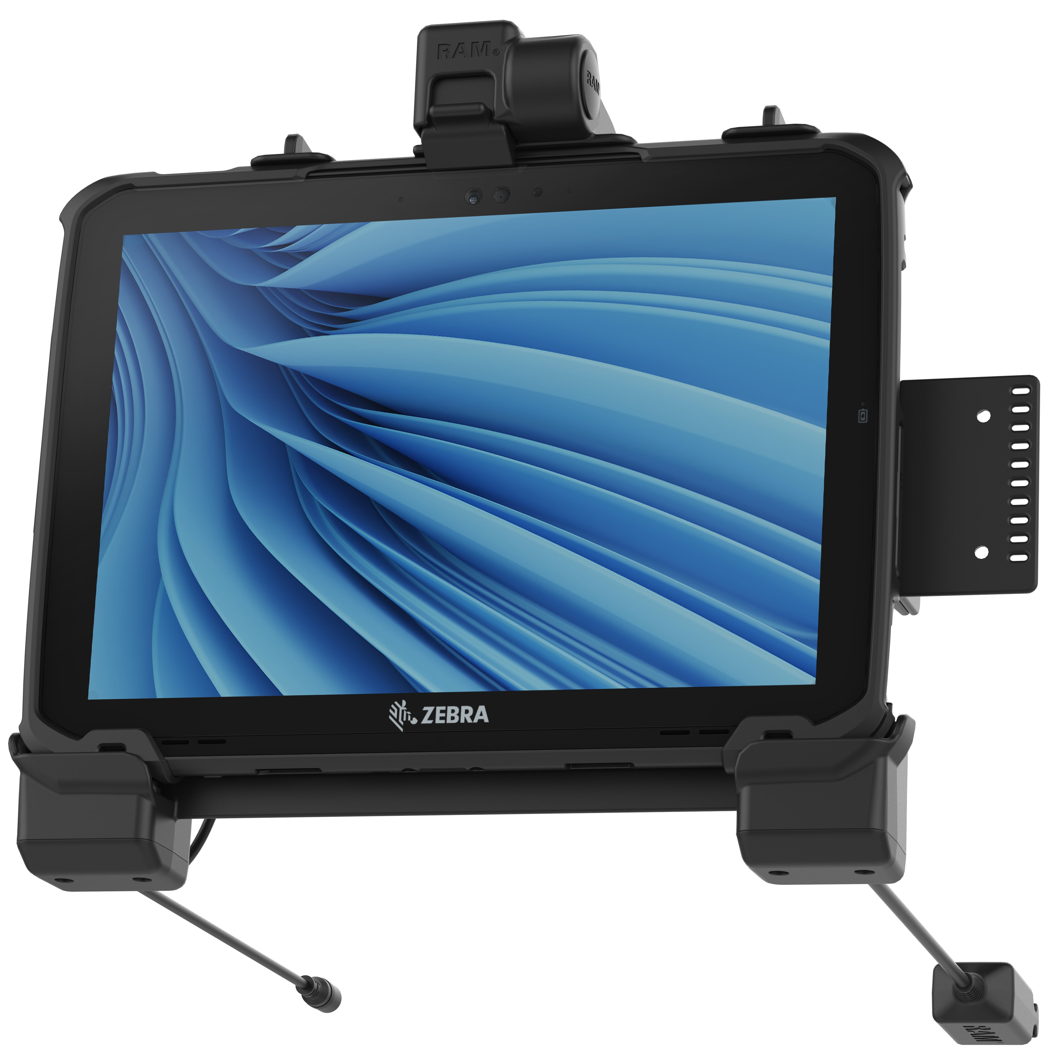 RAM® strøm + dobbelt USB-dock til Zebra ET8x 2-i-1 tablet