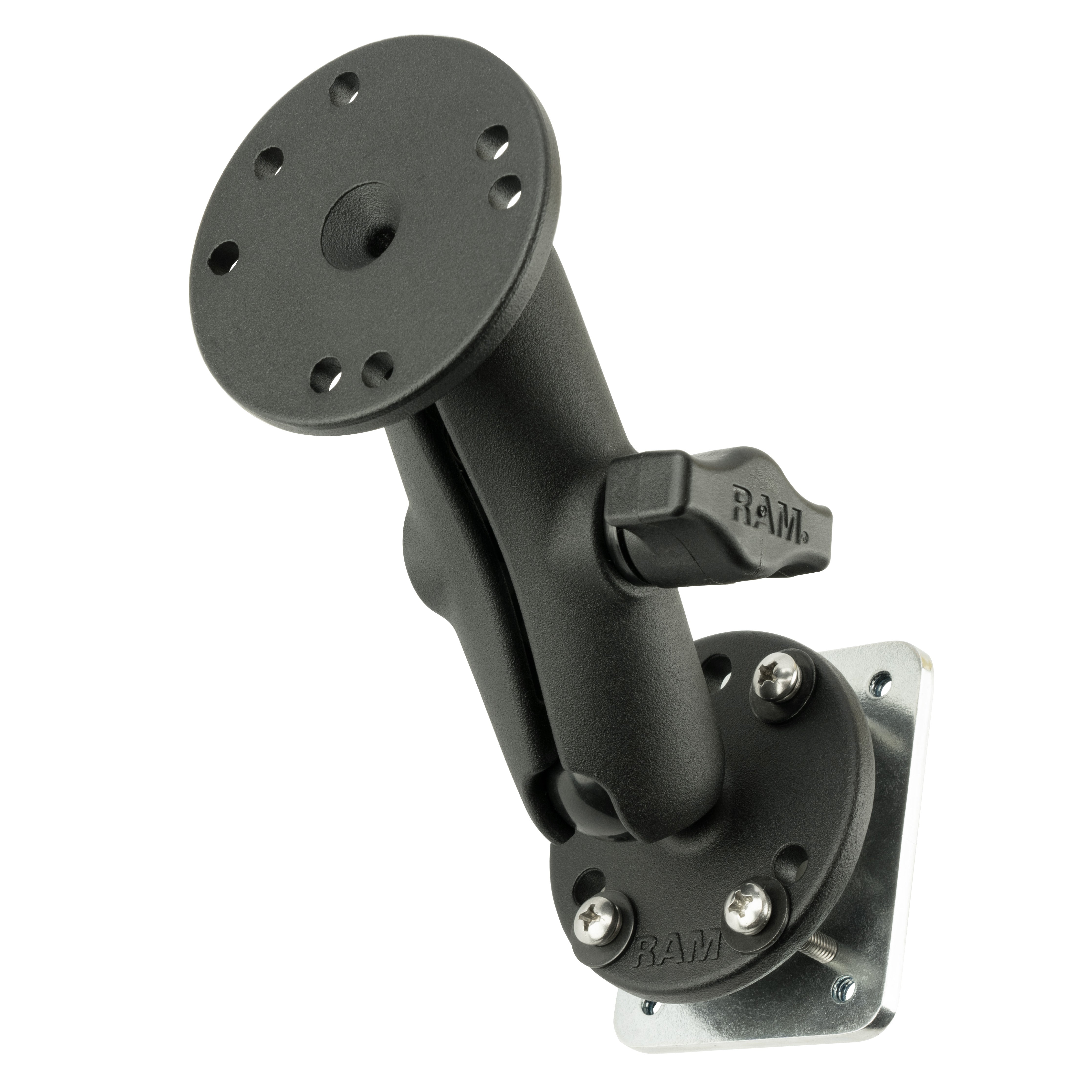 RAM® dubbele kogelhouder met montageplaat