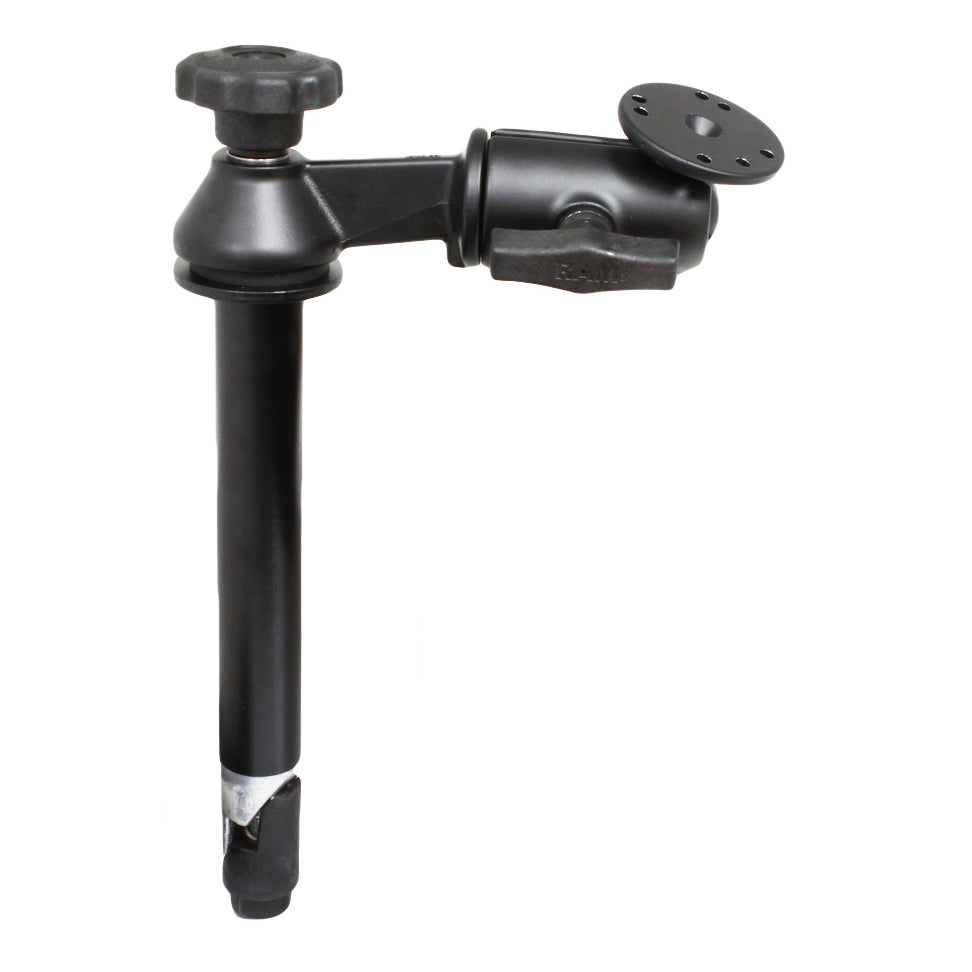 RAM® 8" bovenpaal met enkele zwenkarm & ronde plaat