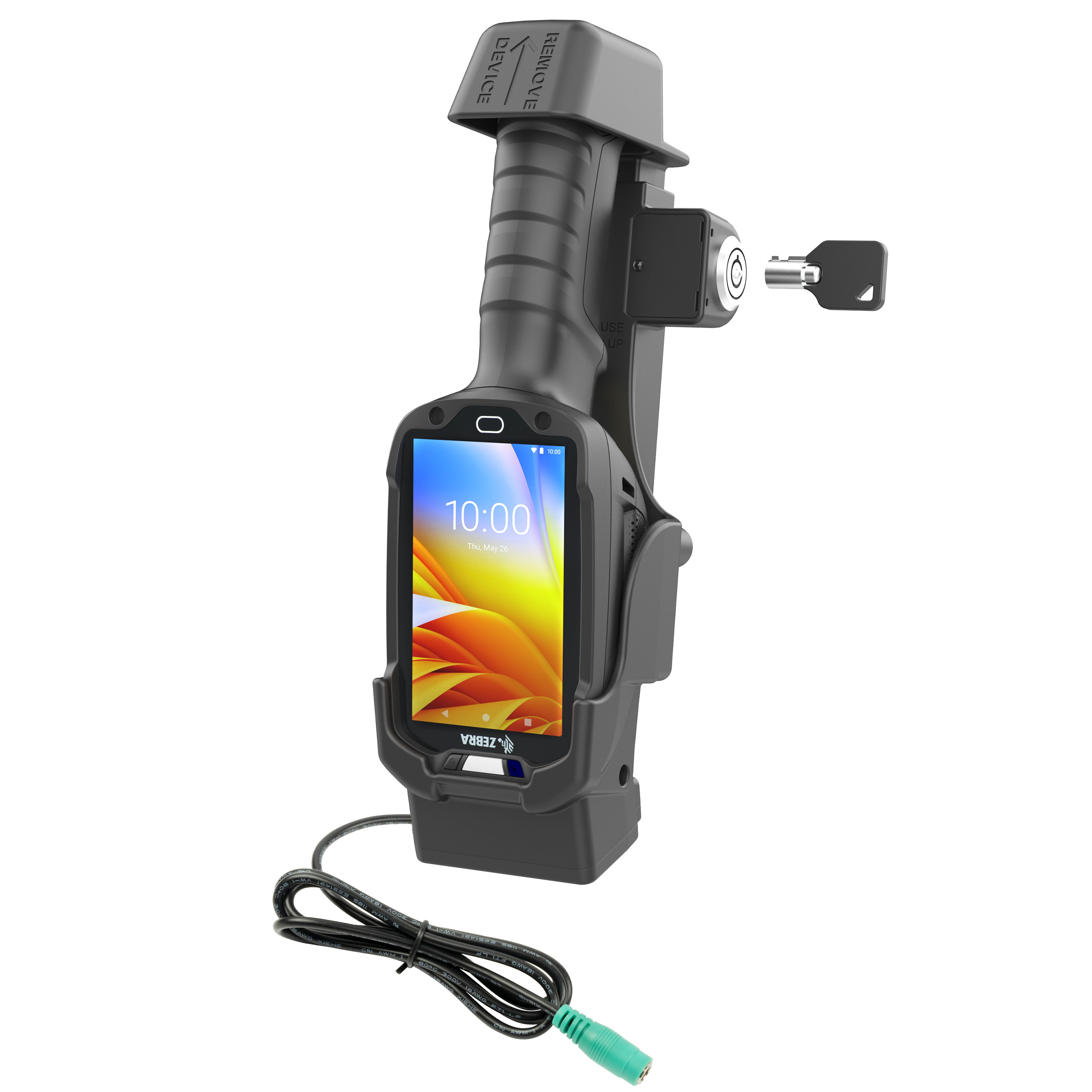 RAM® vergrendelbare gevoede dock voor Zebra TC8300