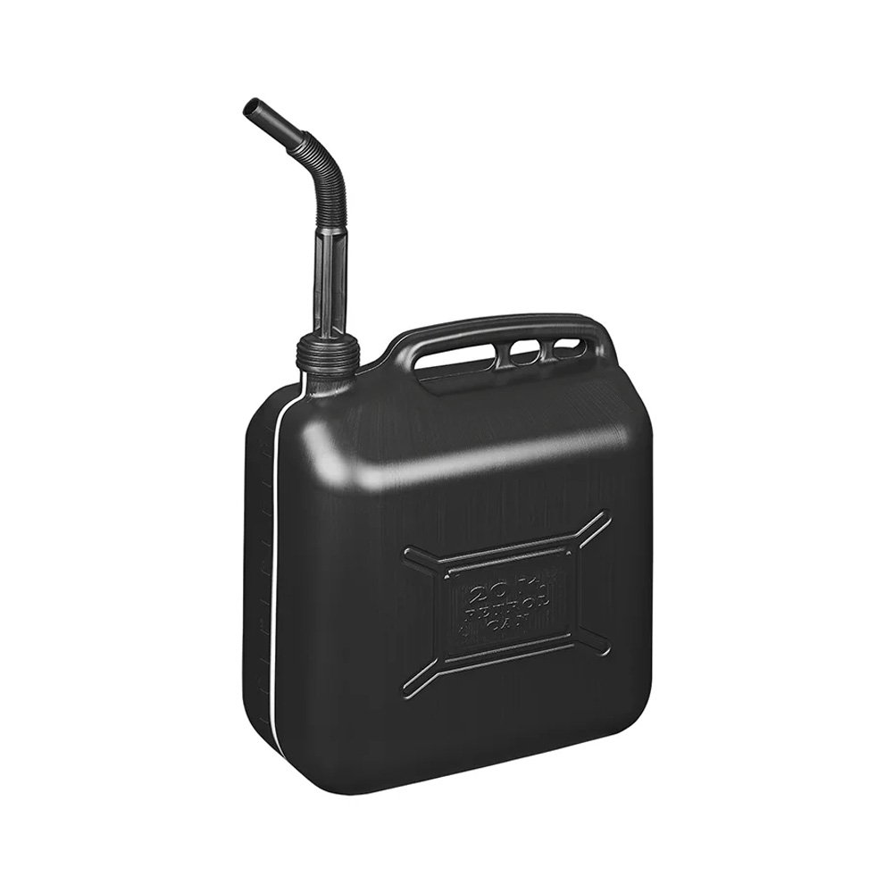 Jerrycan brandstof 20L zwart kunststof