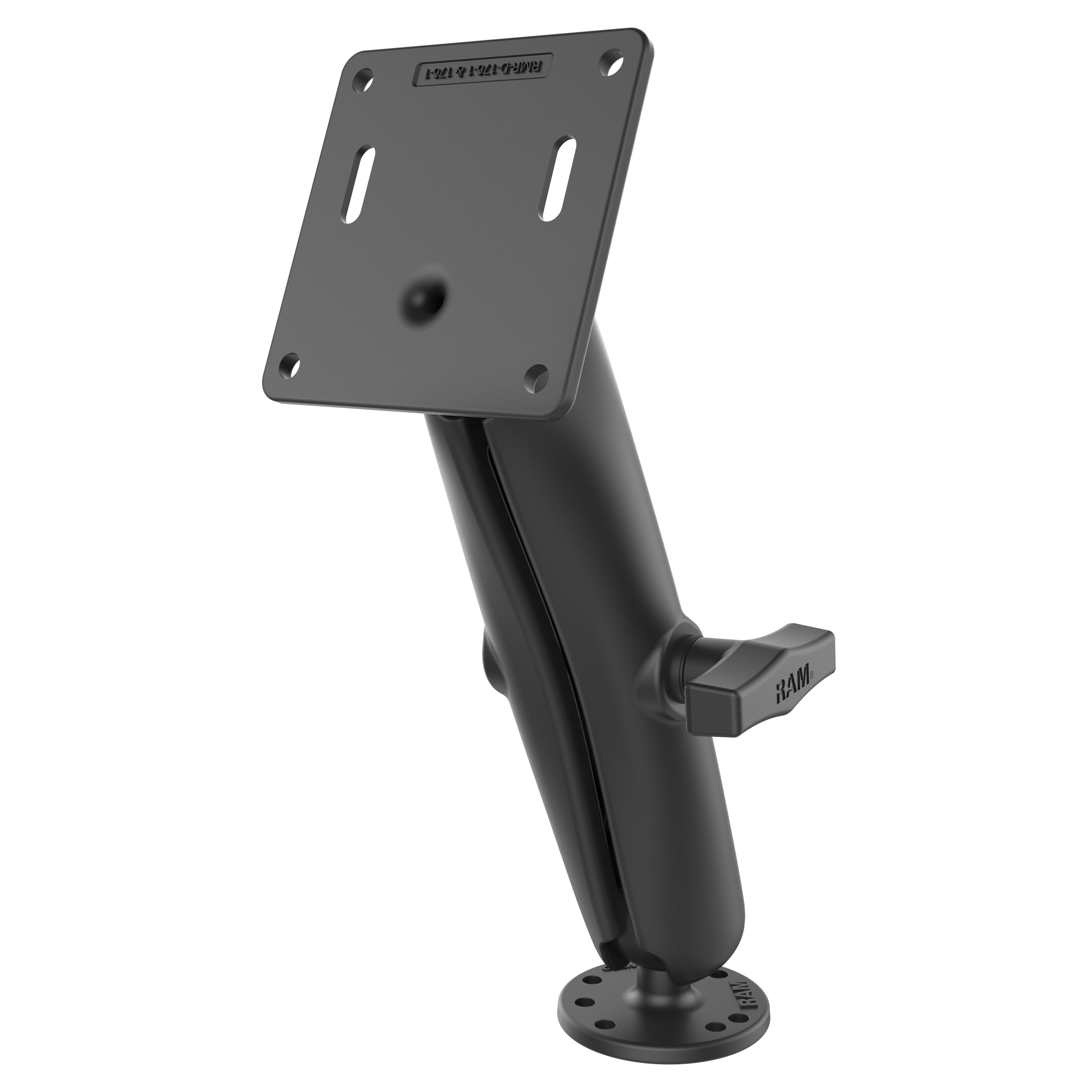 RAM® dubbele kogelhouder met 75x75mm VESA-plaat – C-formaat lang