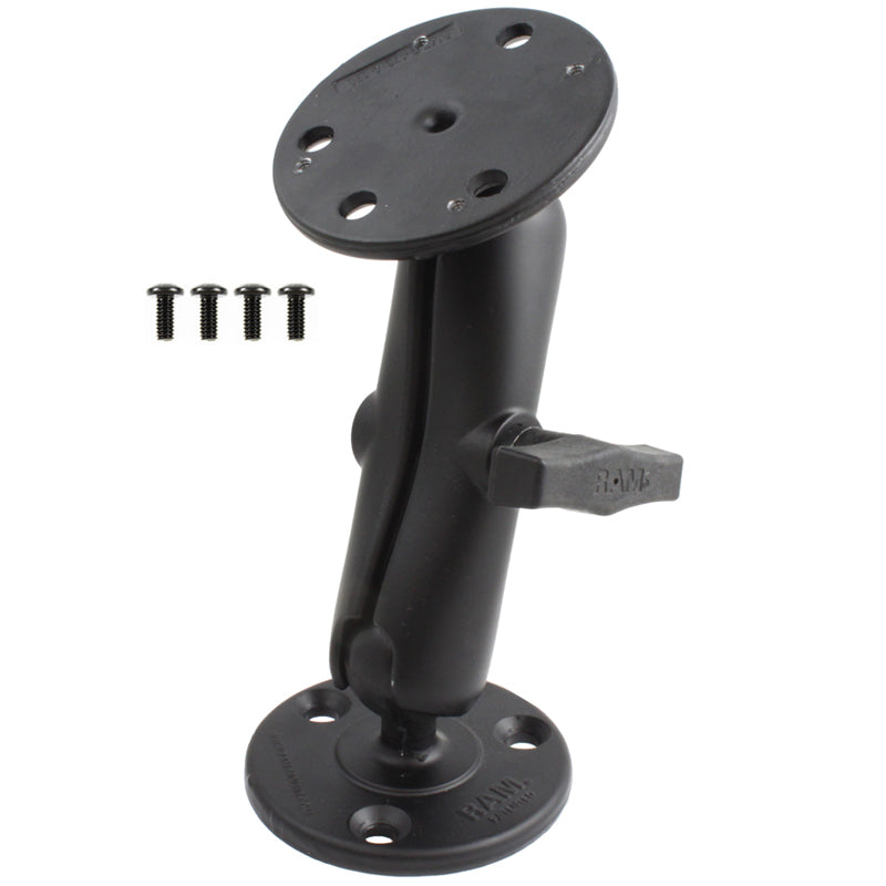 RAM® dubbele kogelhouder met Raymarine hardware