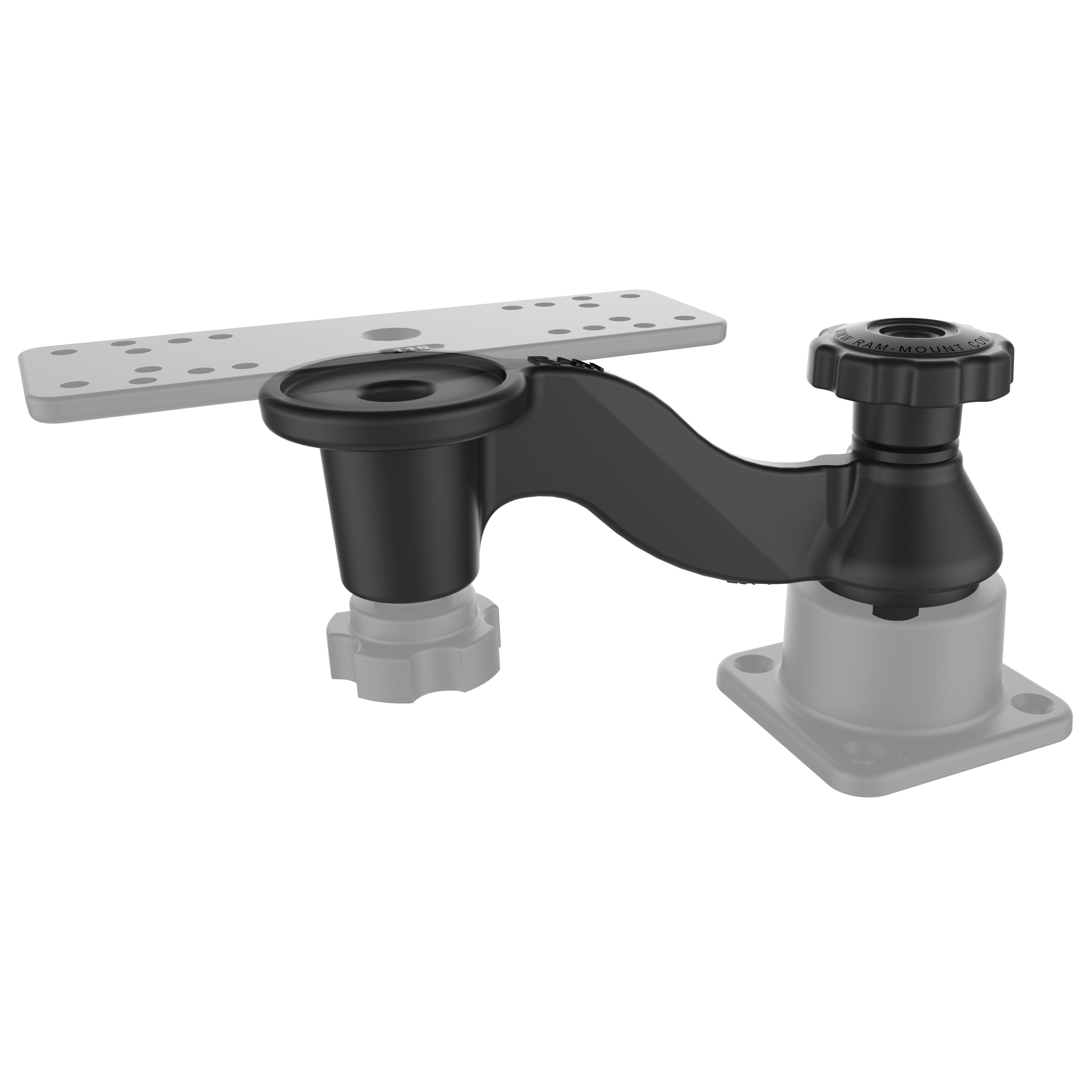 RAM® 6" gebogen zwenkarm voor horizontale/verticale houders