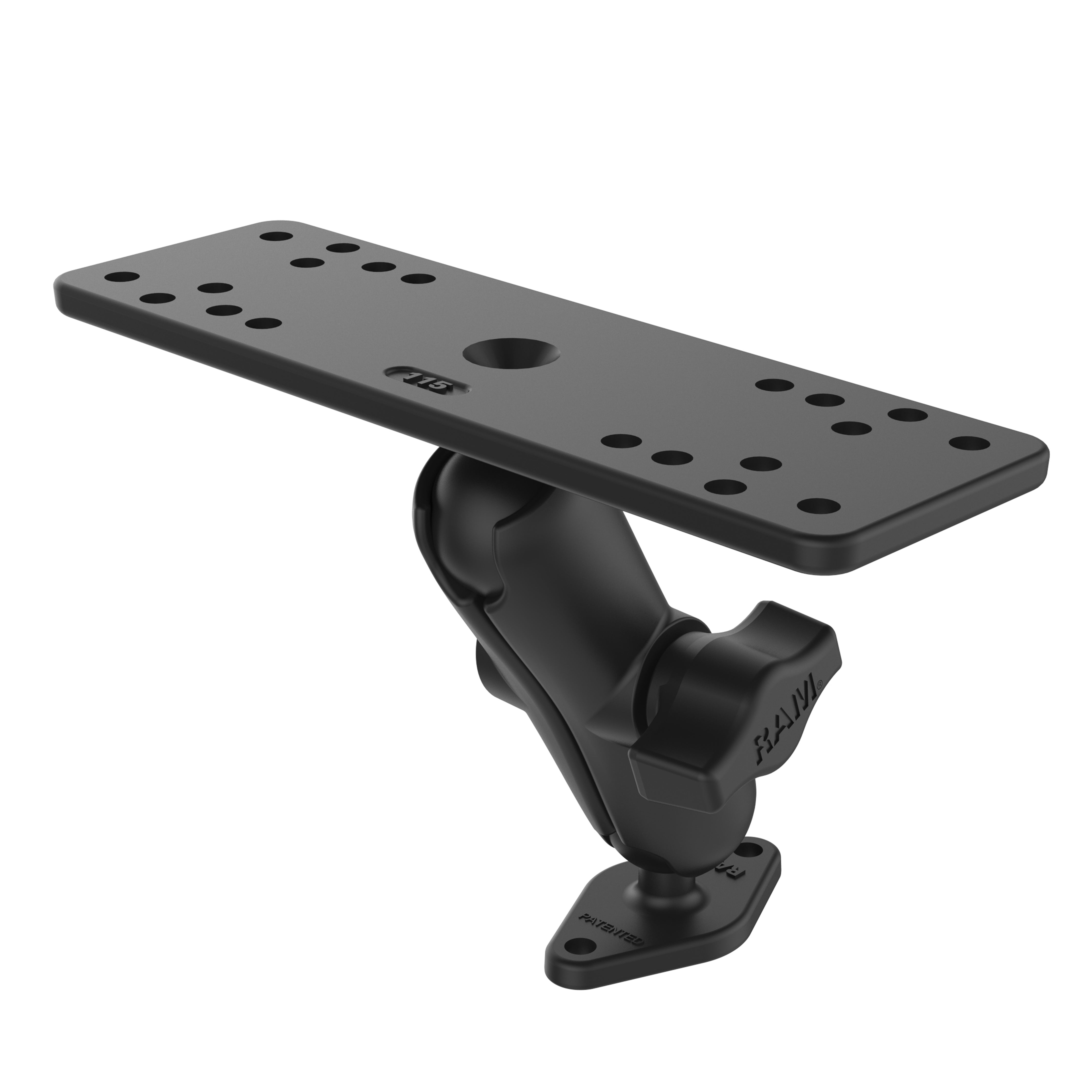 RAM® universele marine-elektronicahouder met diamantbasis