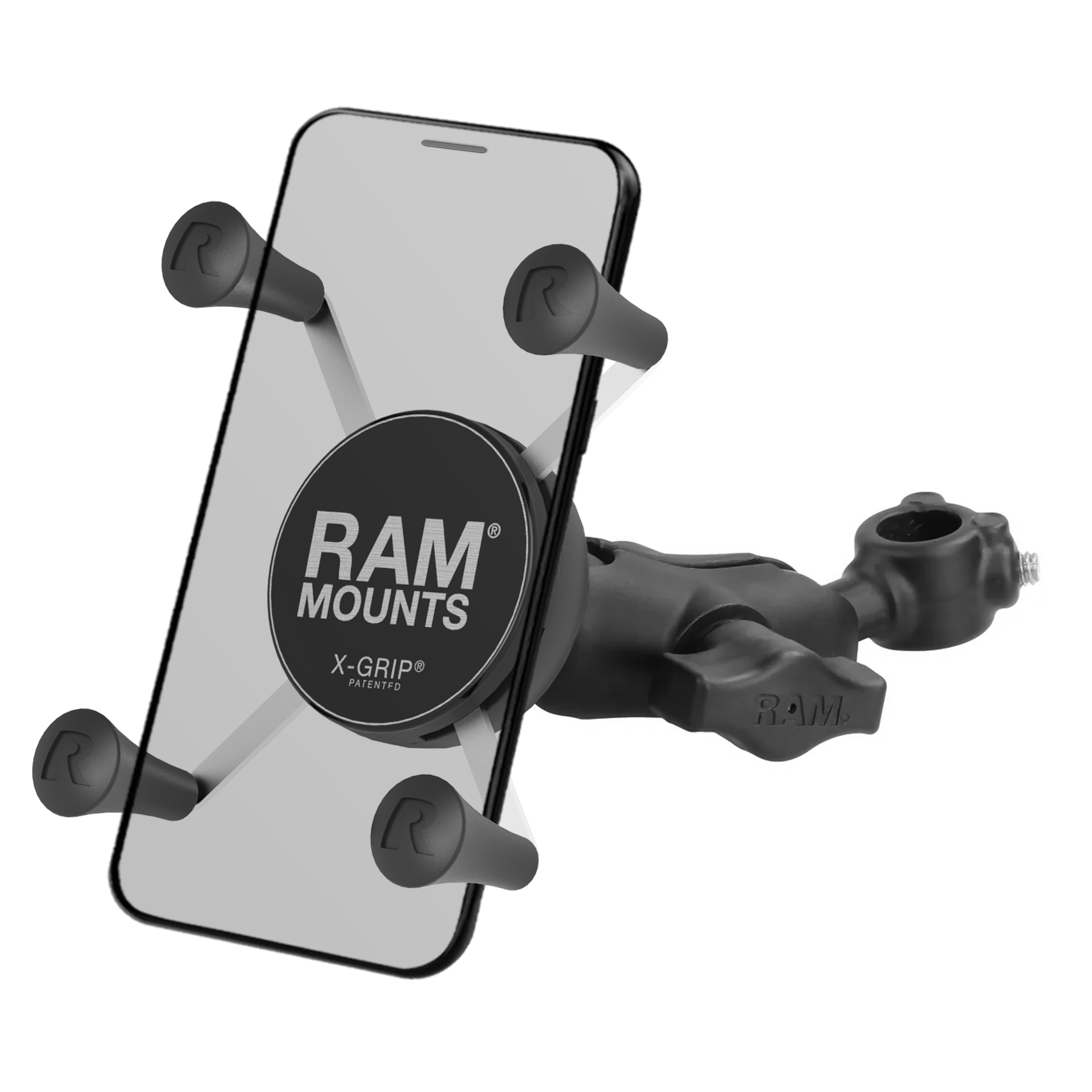 RAM® X-Grip® telefoonhouder met 1/2" diameter railbasis