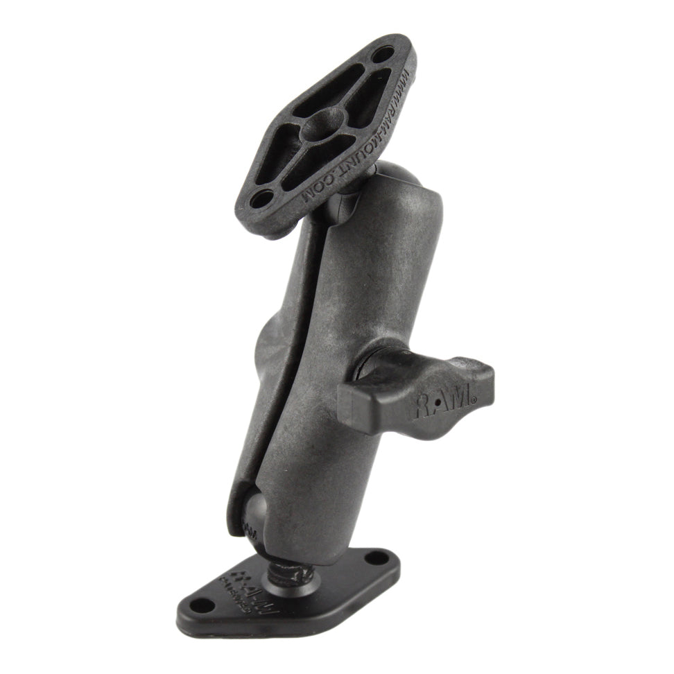 RAM® universele composiet dubbele kogelhouder met twee Diamond-platen