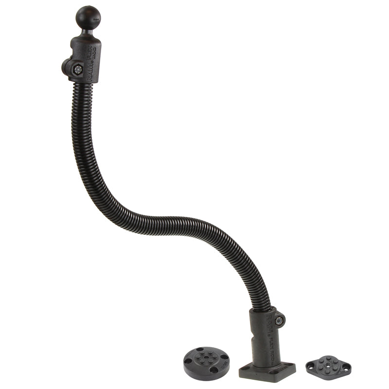 Base a sfera RAM® Flex-Rod™ da 18" con accessori drill-down RAM® Pin-Lock™