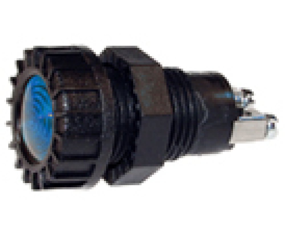 Controlelicht vervangbare lamp blauw