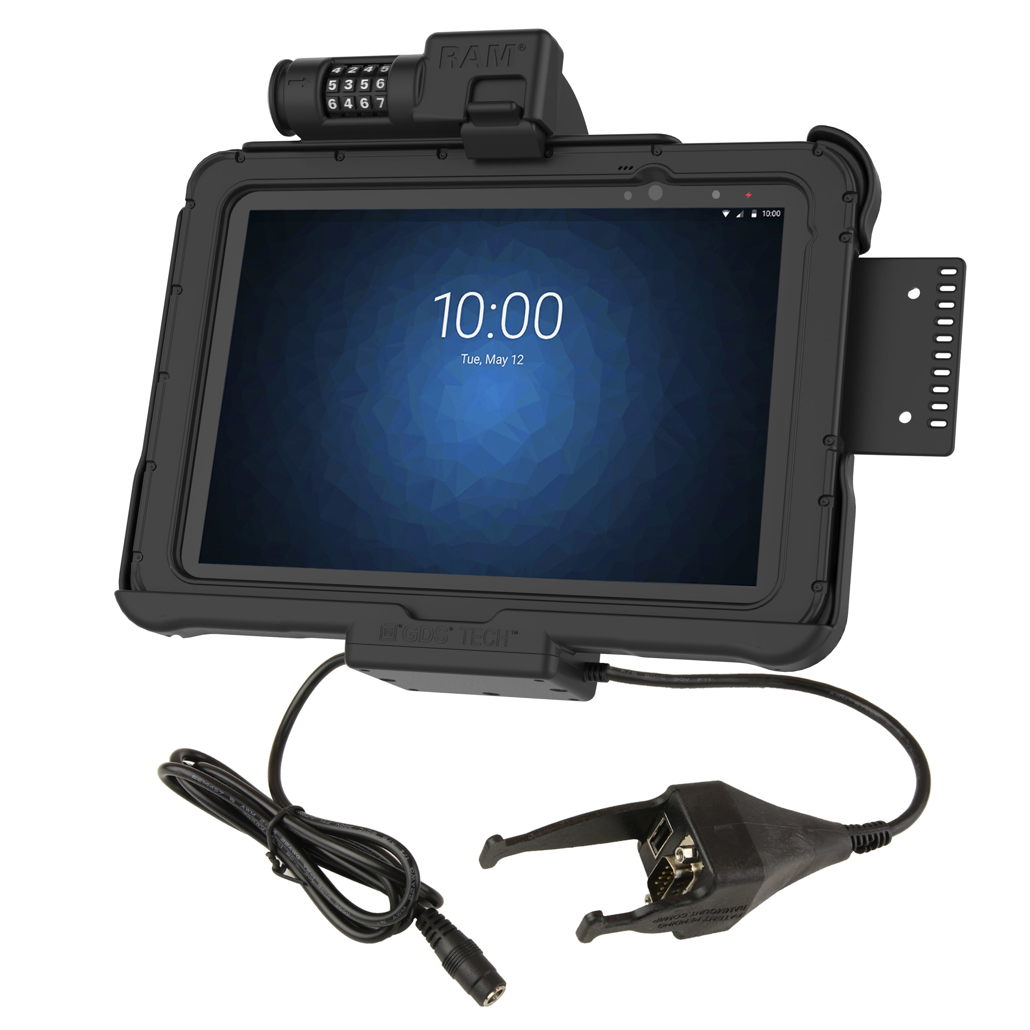 GDS® dock met cijferslot, voeding + data & DB9 voor Zebra ET5x 10.1" serie