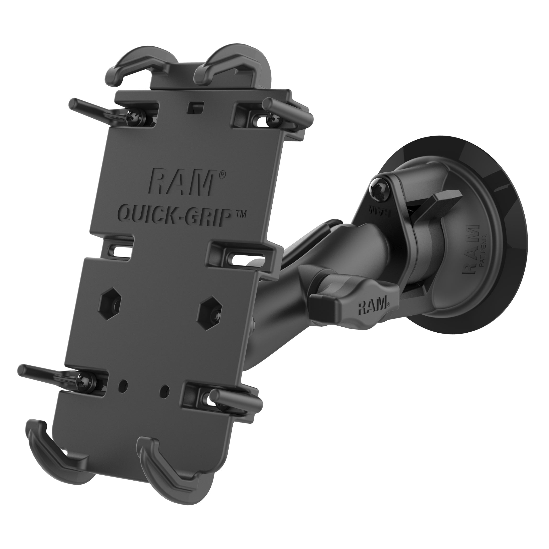 RAM® Quick-Grip™ XL telefoonhouder met Twist-Lock™ zuignap – medium