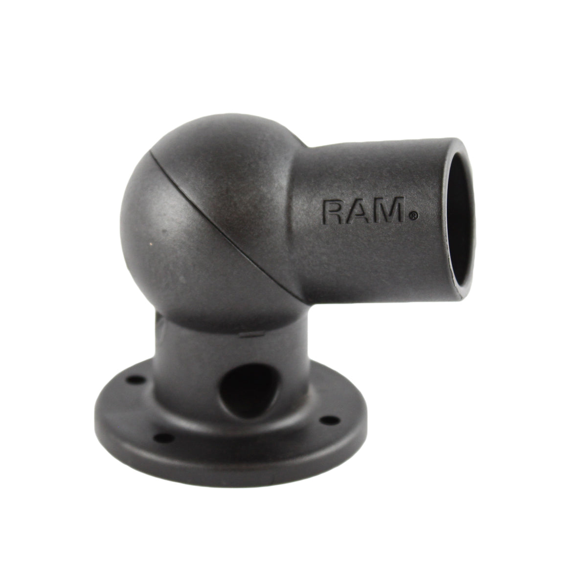 RAM® verstelbare-hoekbasis met ronde plaat en PVC-buiskom
