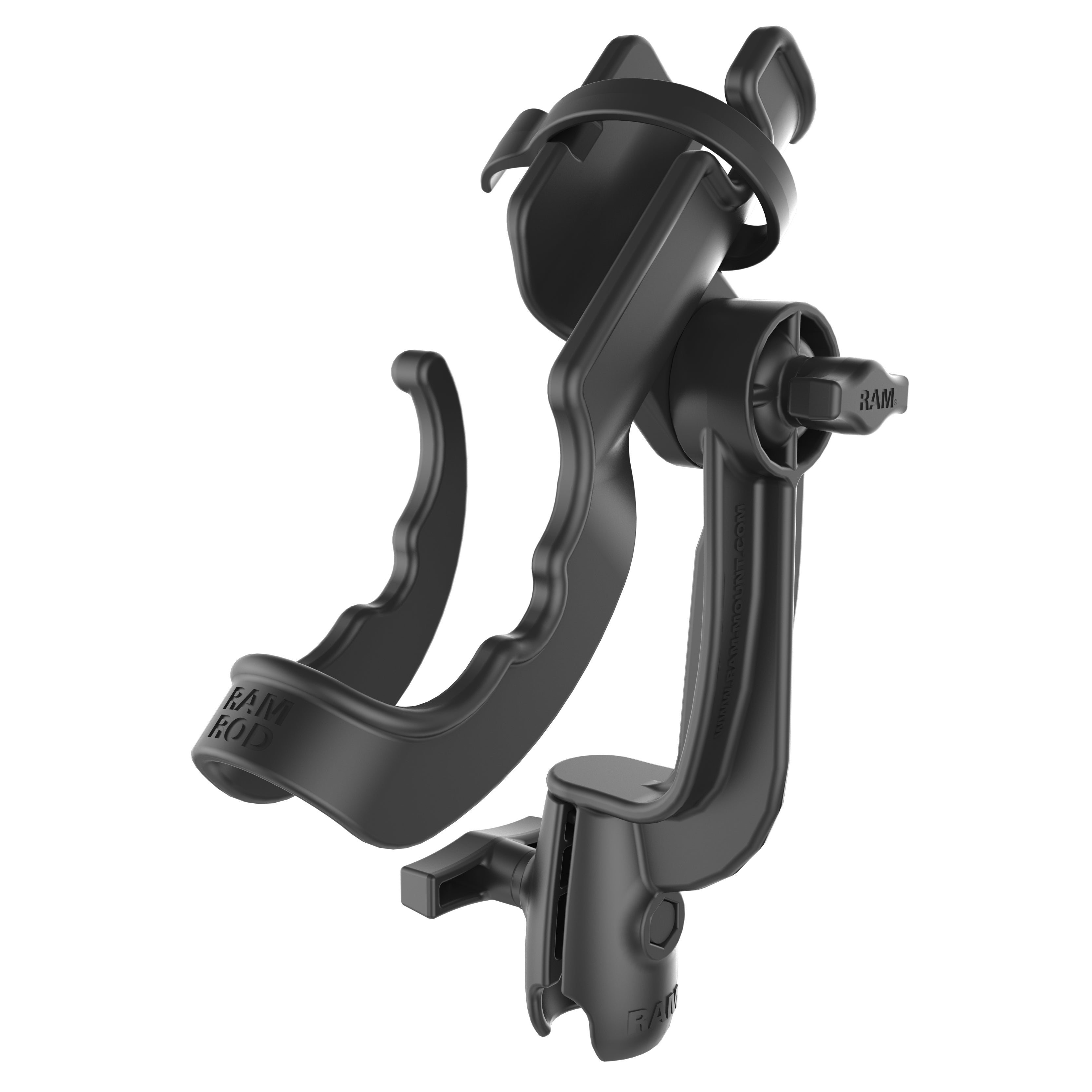 RAM ROD® hengelhouder met Revolution ratel-/kom