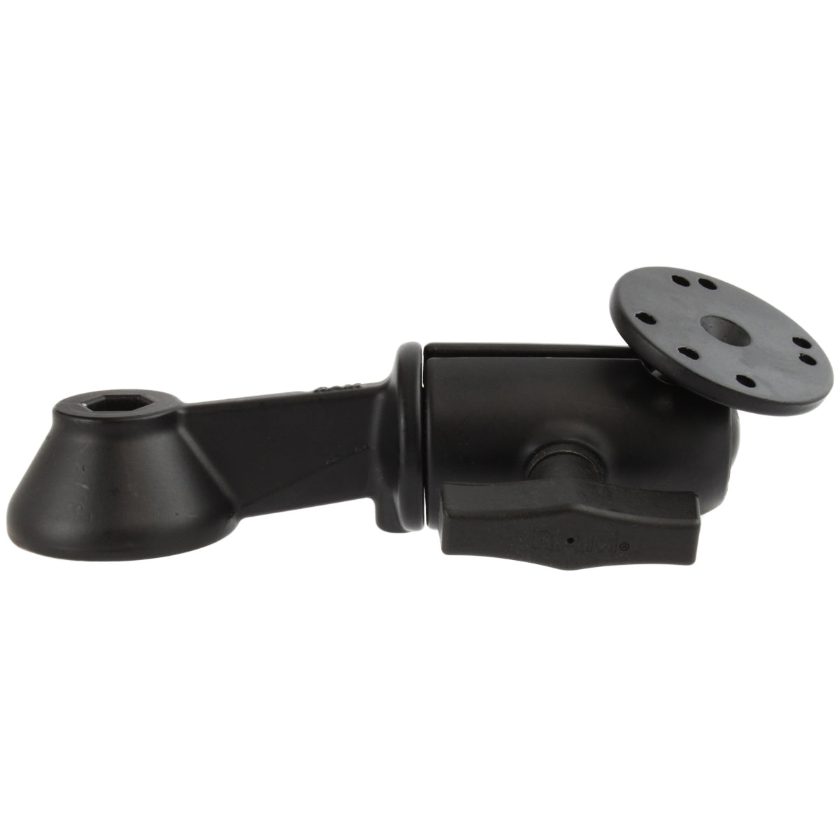 RAM® 6" enkele zwenkarm met ronde plaat
