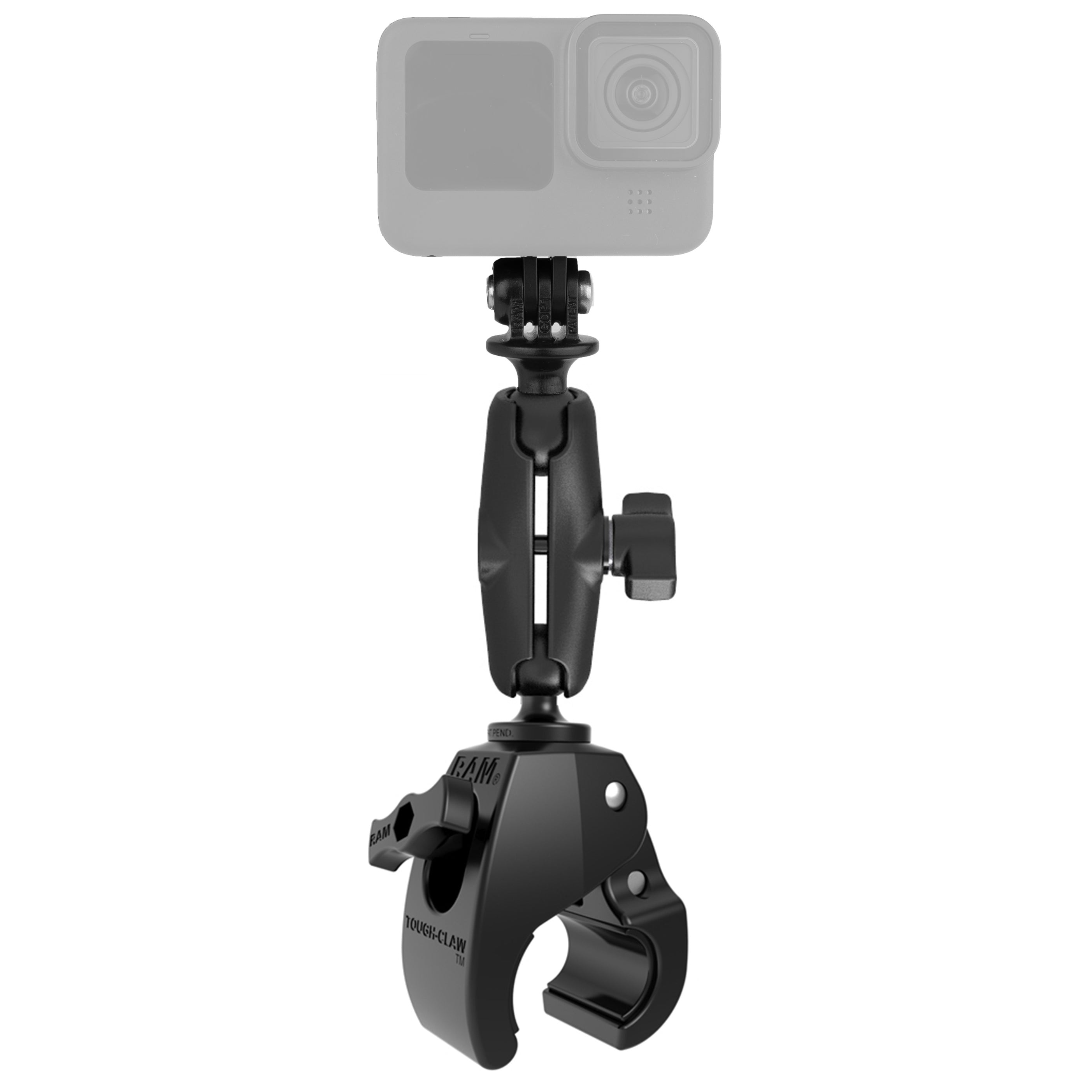 RAM® Tough-Claw™ medium klemhouder met universele action camera-adapter