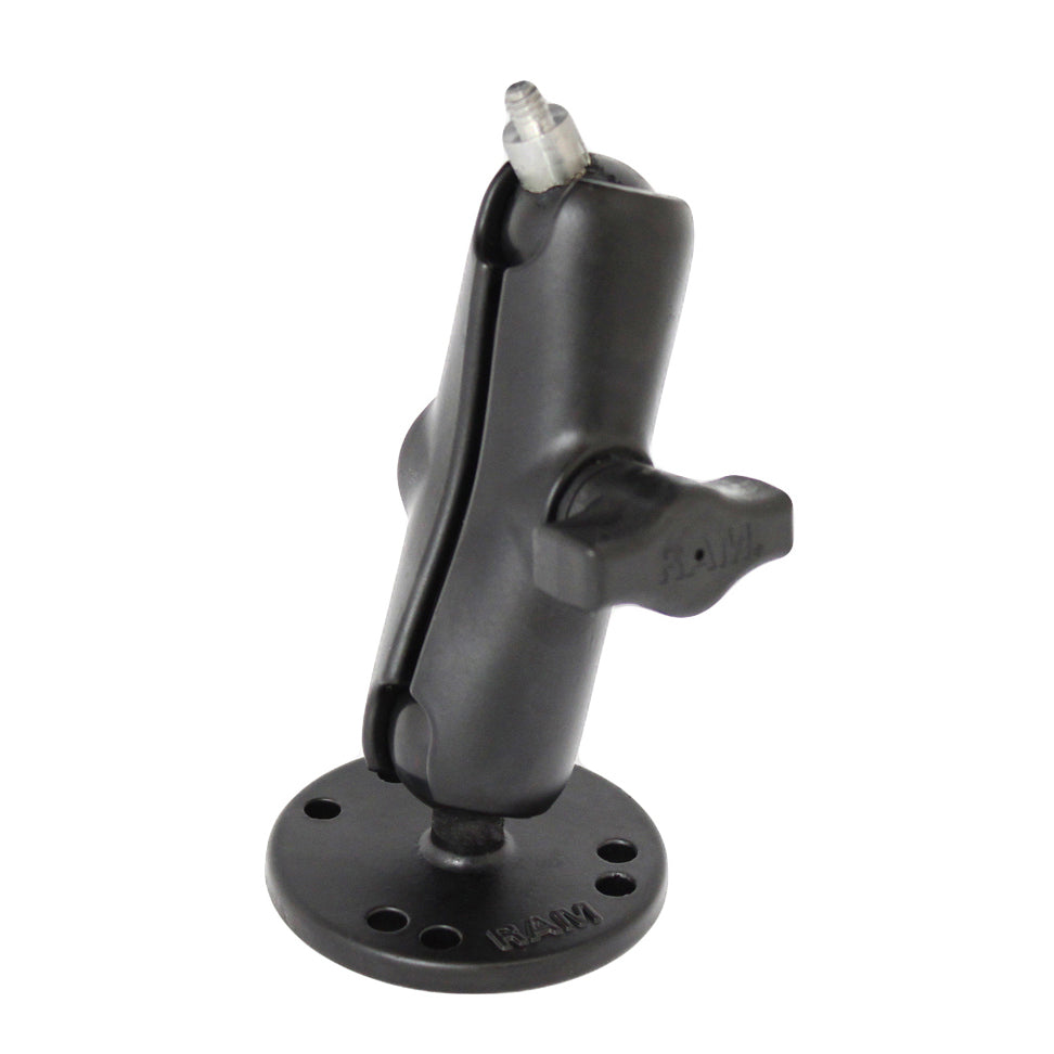 RAM® boorbare dubbele-kogelhouder met 1/4"-20 draadpen - B-formaat medium