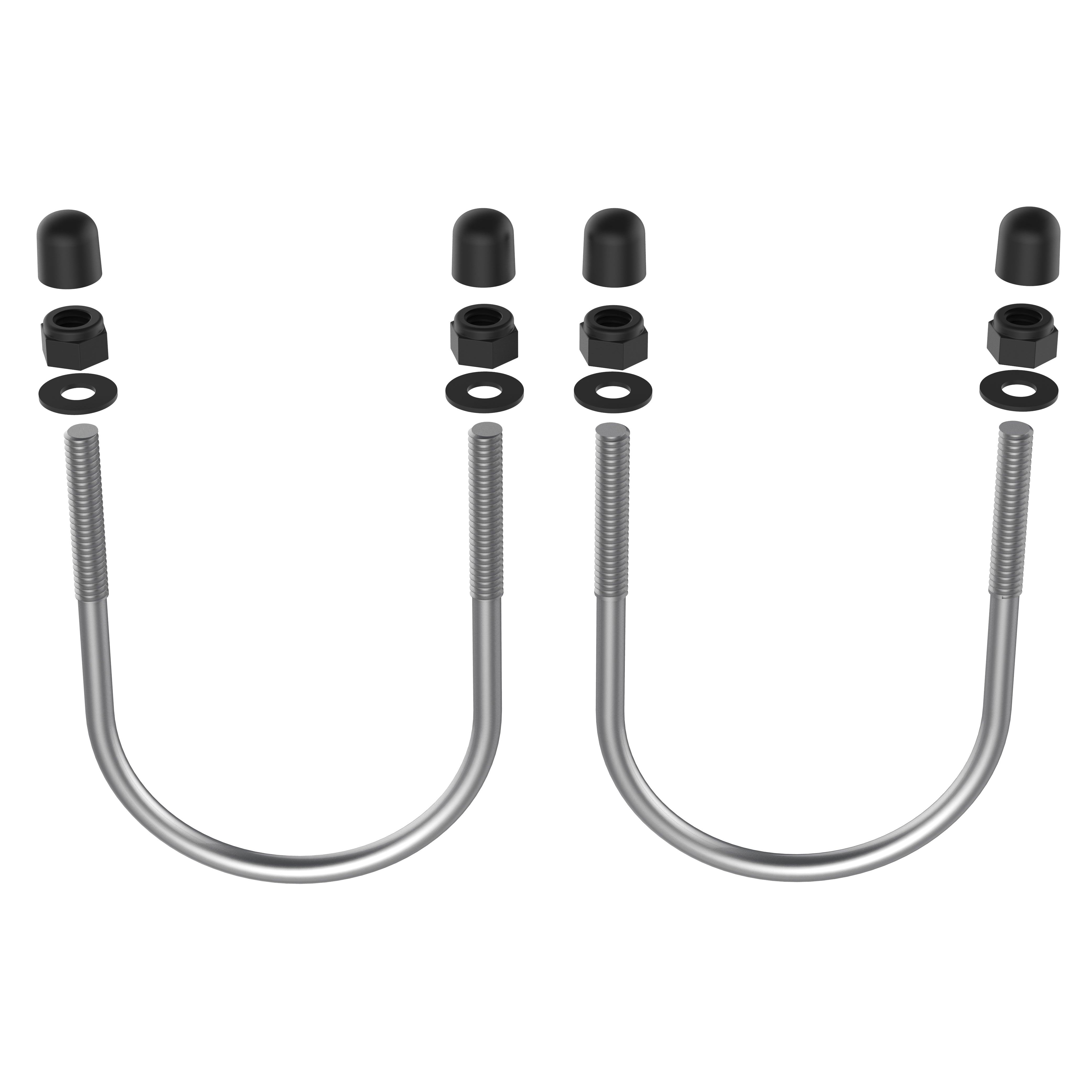 RAM® U-bout bevestigingsmateriaal voor RAM® Tough-Track™ 2.38" - 2.63" rails