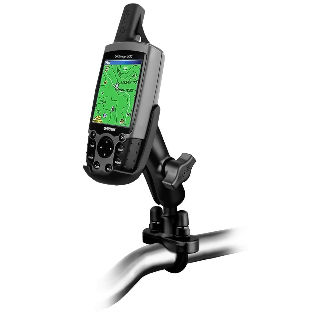 RAM® stuur-U-bouthouder voor Garmin GPSMAP 60-serie en meer