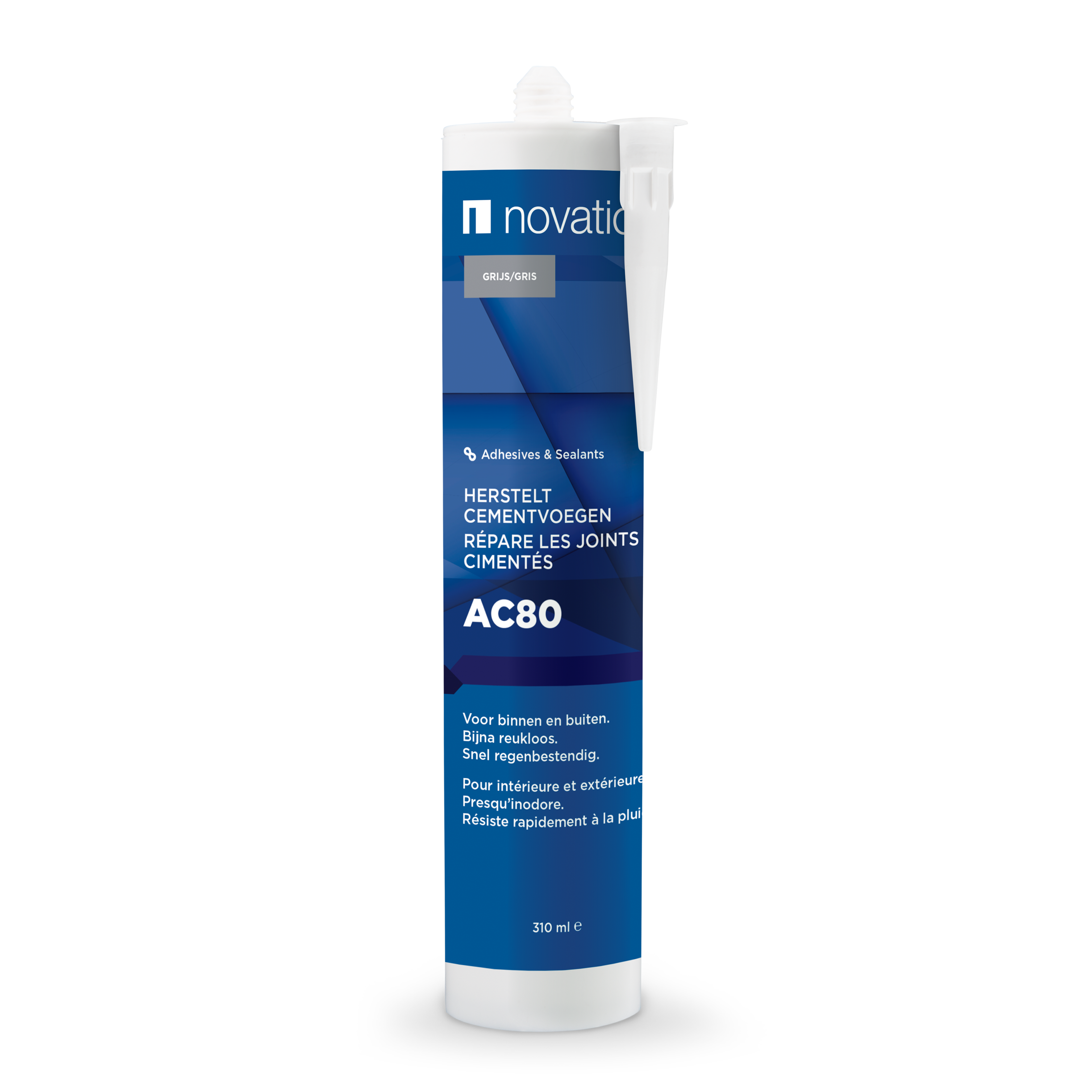 Novatio AC 80 gris ciment - cartouche 310ml