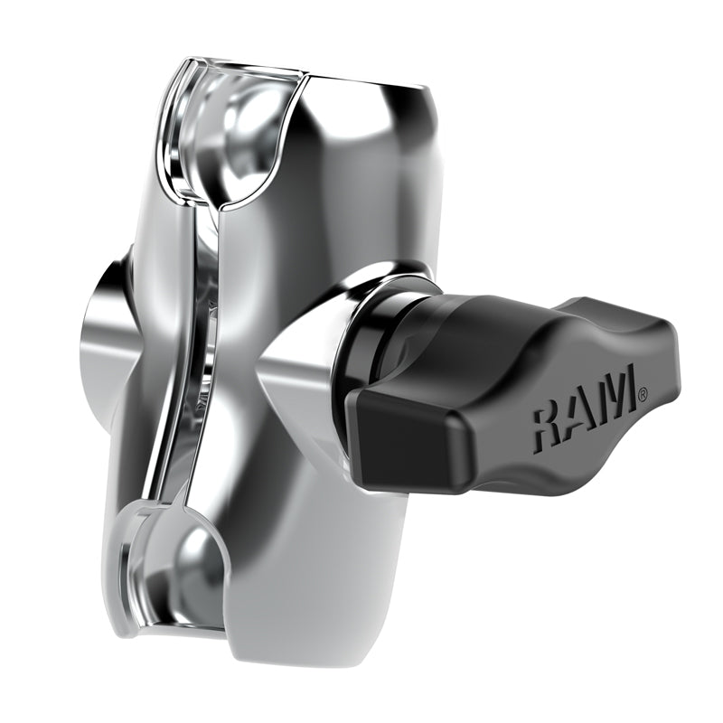 Braccio RAM® a doppia coppa in cromo – formato B corto