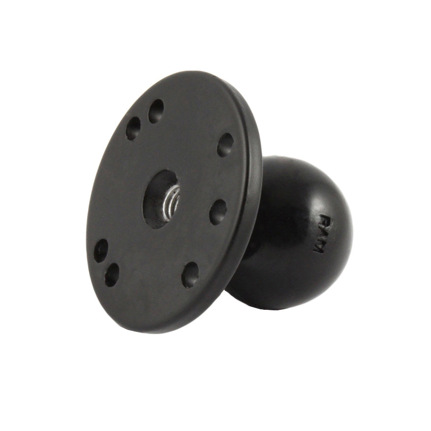 RAM® ball adapter with round plate and 3/8"-16 threaded hole