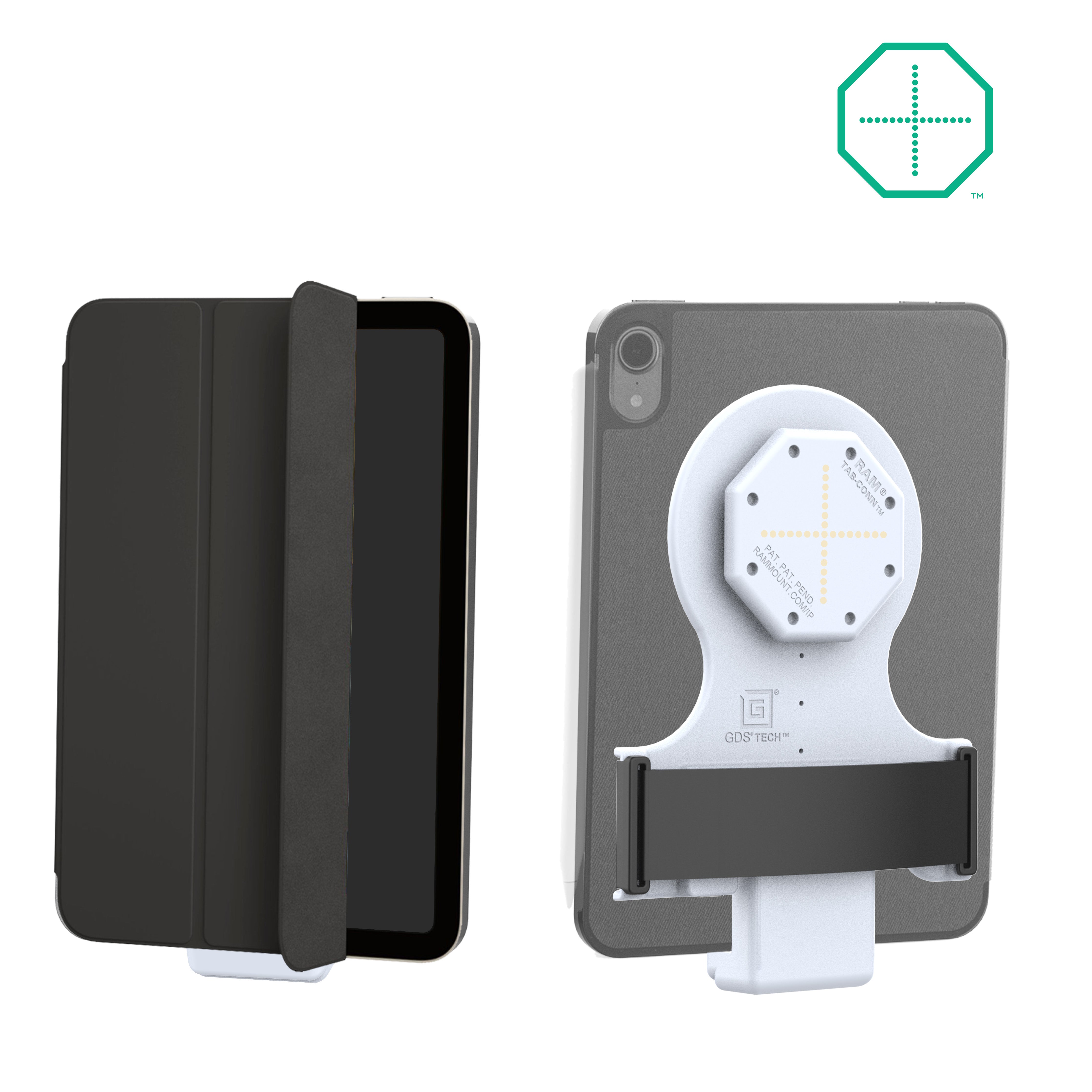 GDS® Tab-Conn™ voor Folio-hoezen (Rear Pogo Pads) - Grijs