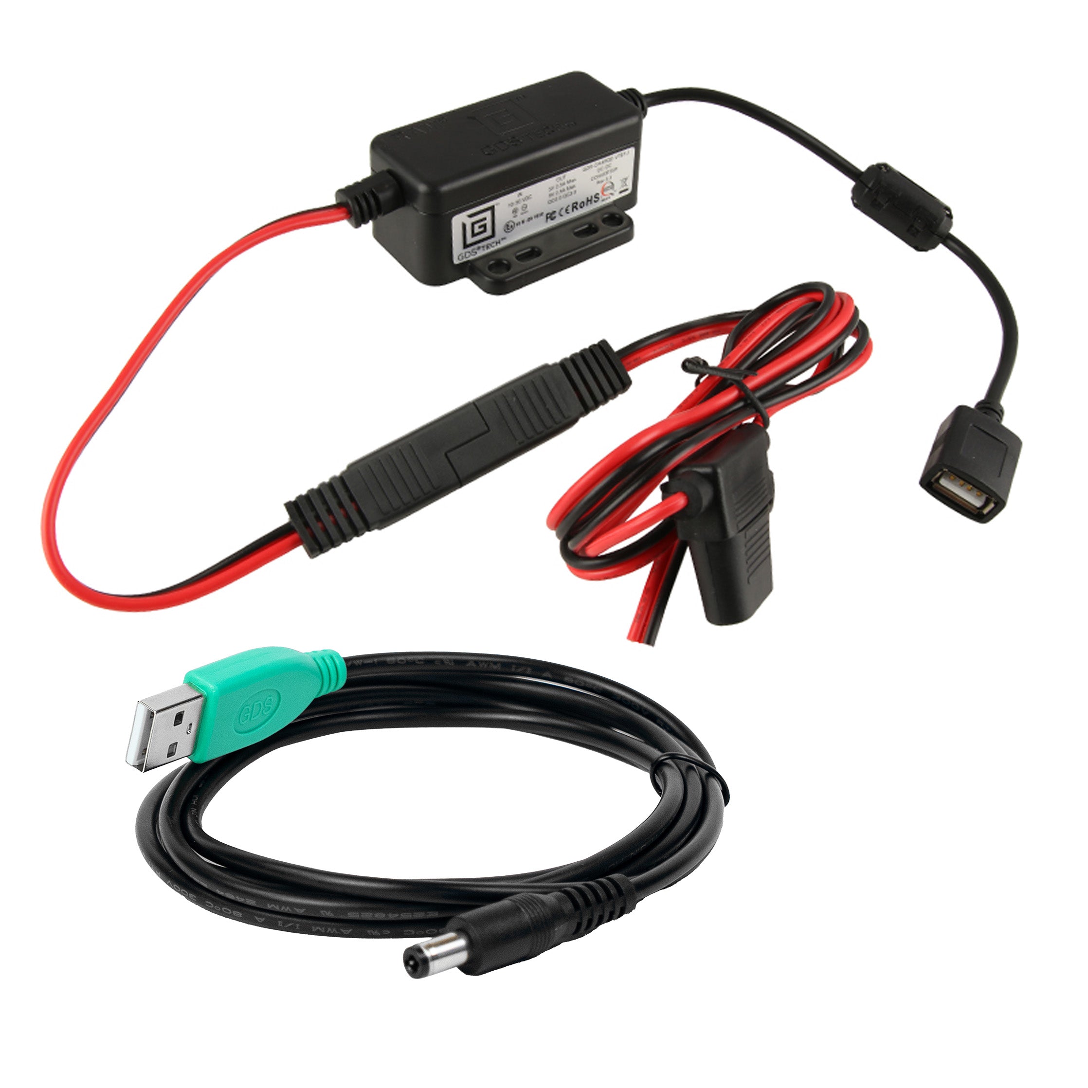 GDS® modulaire 10-30V vast bedrade lader met USB-A-naar-DC-kabel