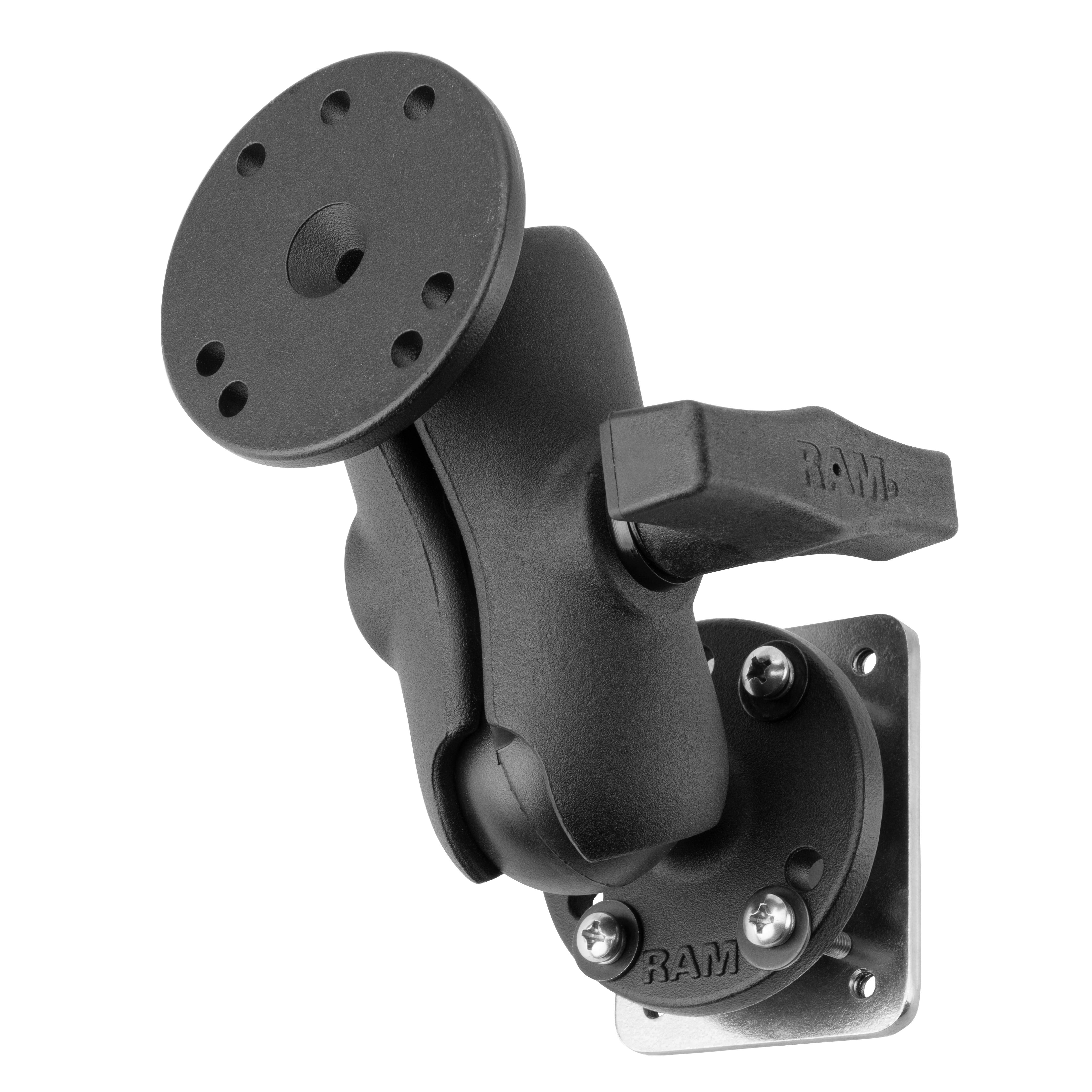 RAM® doorschroef dashboardhouder met montageplaat - C-formaat kort