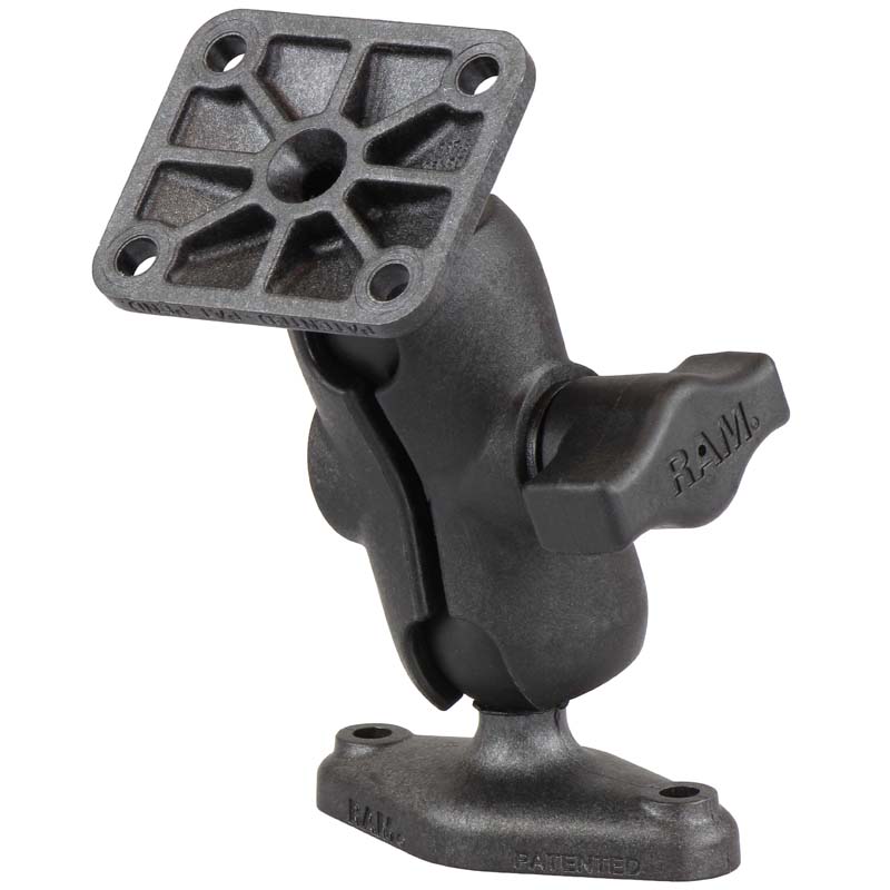 RAM® composiet dubbele kogelhouder met ruitvormige & AMPS-platen