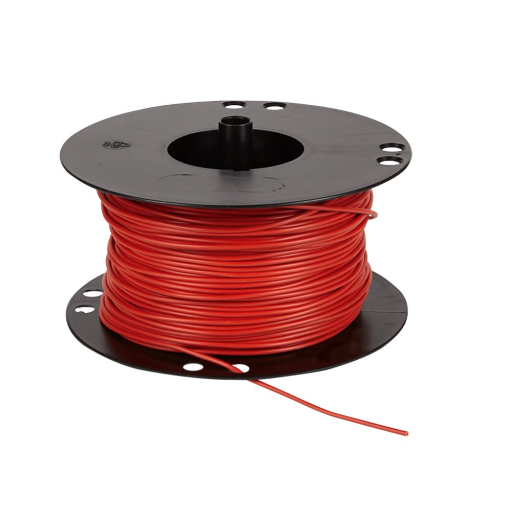 Ledning 0,75mm² 100m spole rød