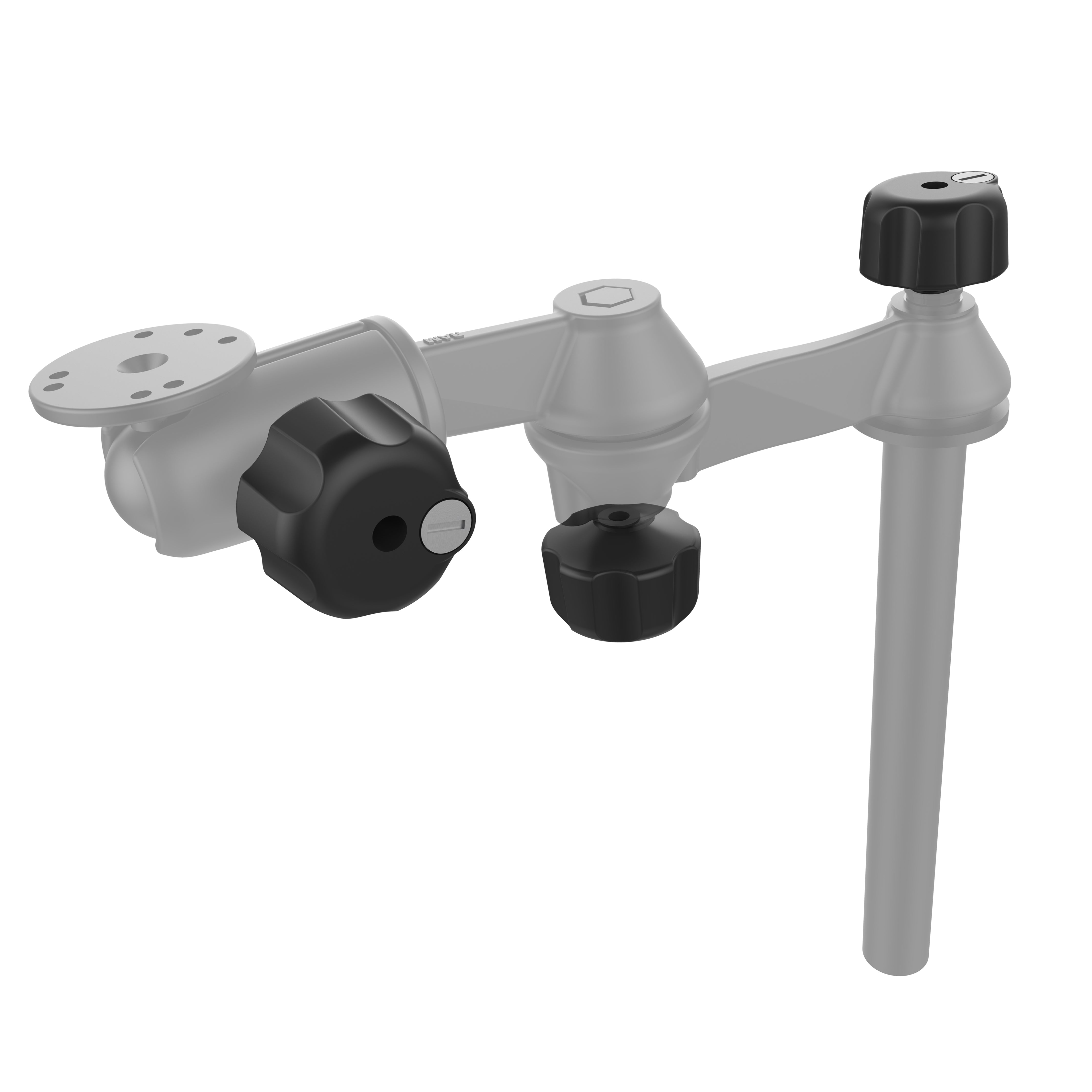 RAM® Safe-N-Secure™ låseknapsæt til svingarme og RAM® Tele-Pole™
