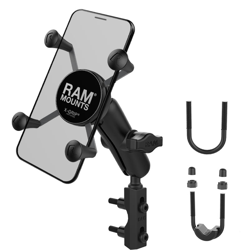 RAM® X-Grip® telefoonhouder met rem-/koppelingsreservoirbasis – medium
