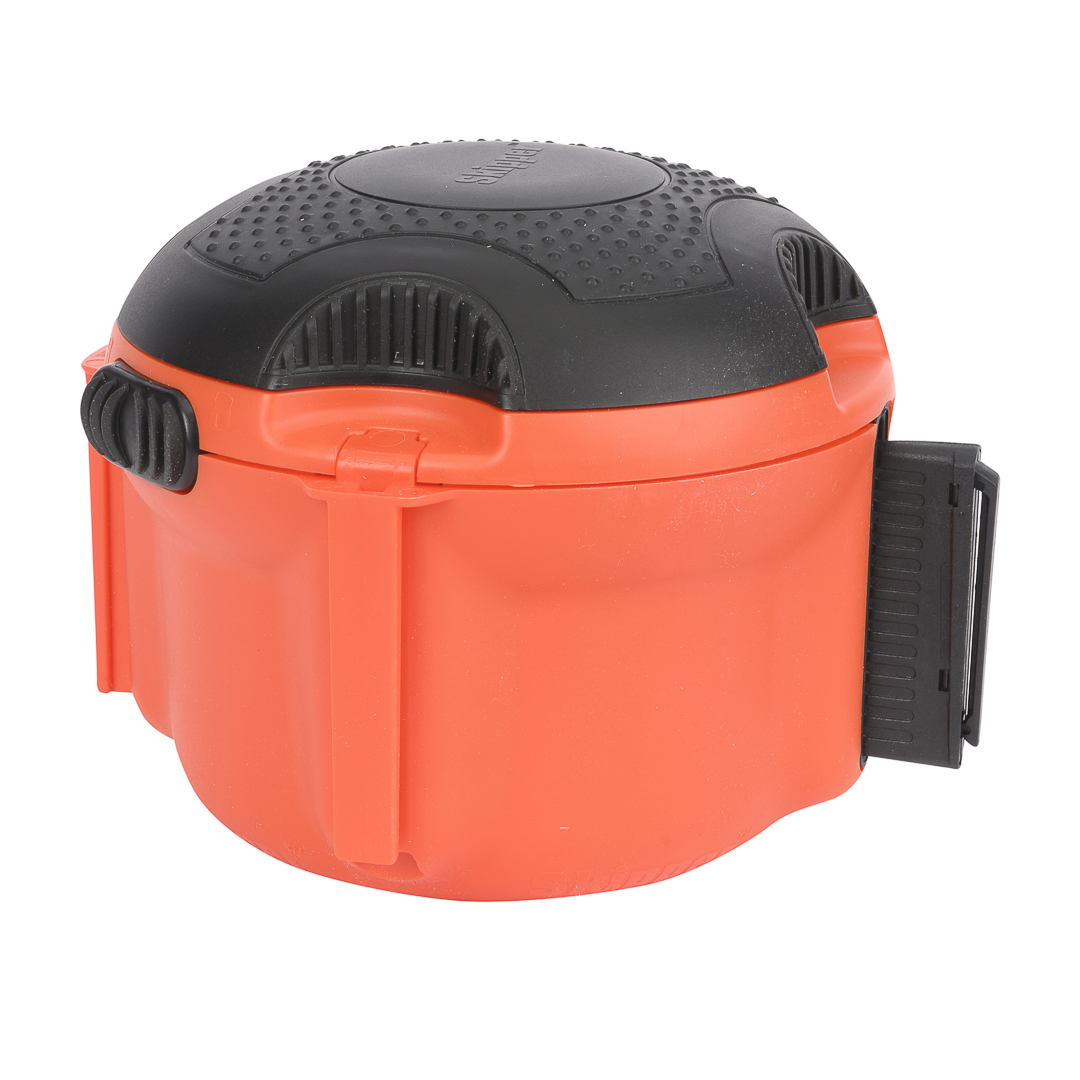Skipper XS intrekbare barrière‑unit rood/wit – SKIPPER‑XS01‑ROOD/WIT