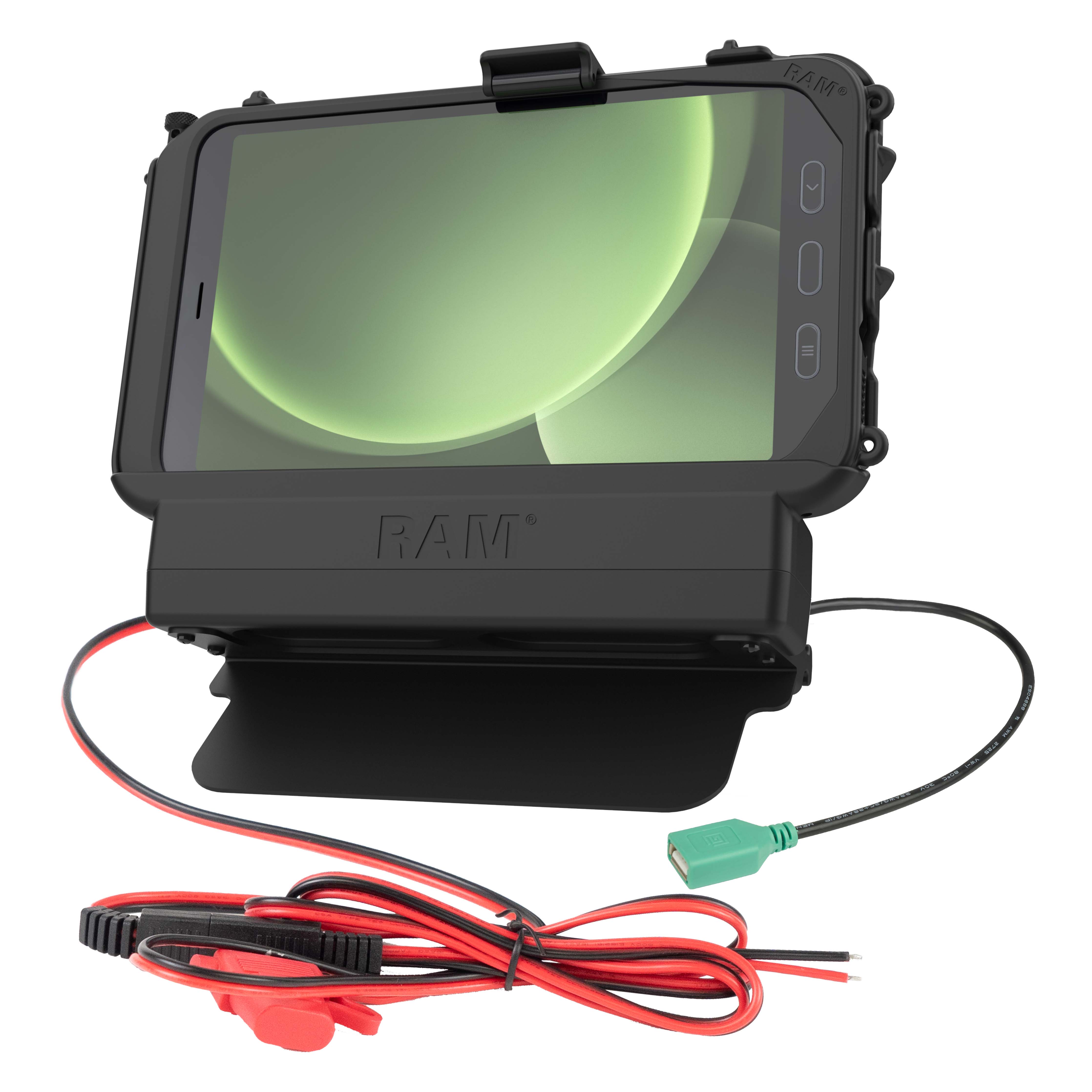 RAM® voedings- + datadock voor Tab Active5 & 3 met luidsprekerbox
