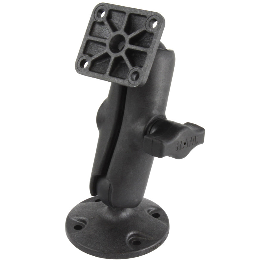 RAM® composiet drill-down dubbele kogelhouder met rechthoekige AMPS-plaat