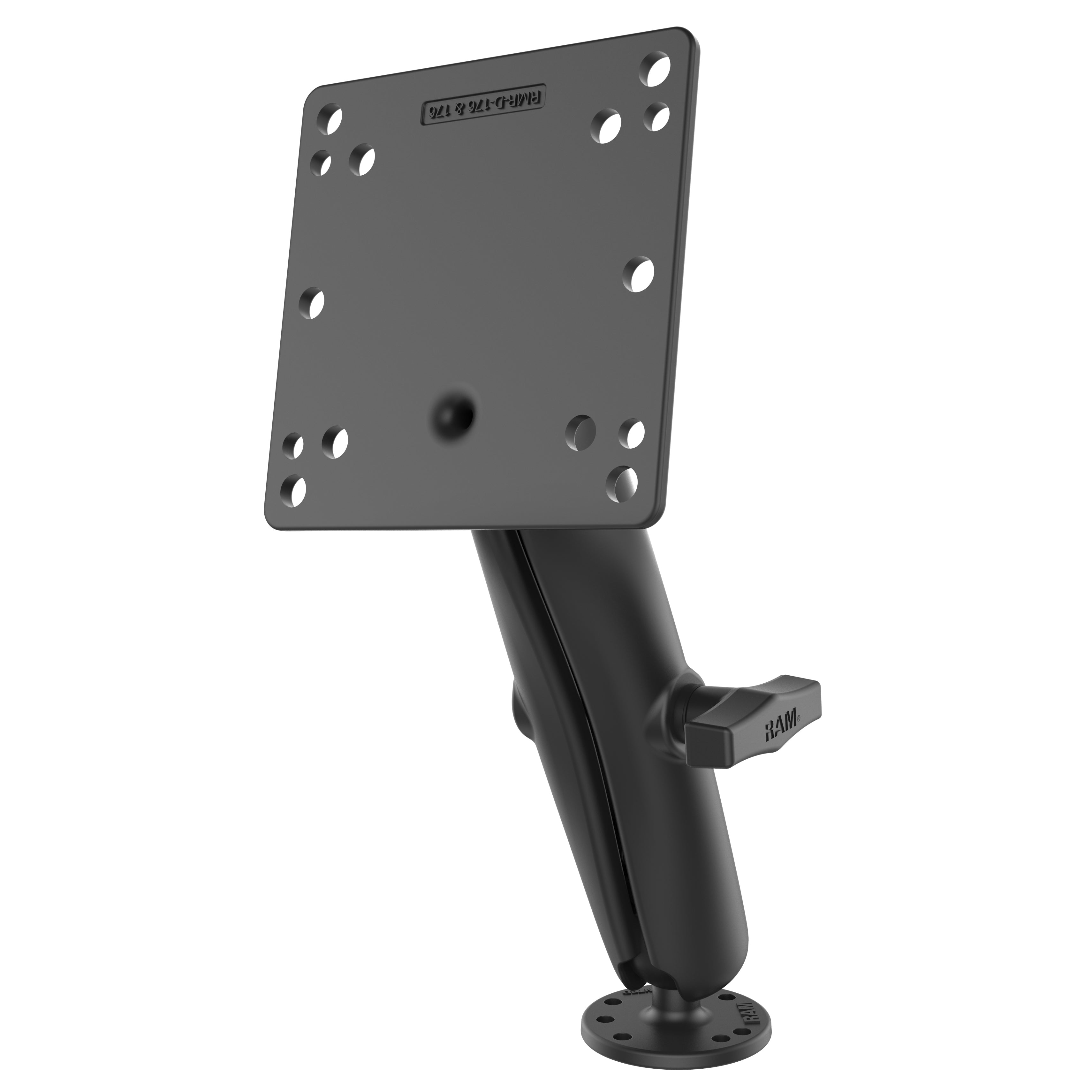 RAM® dubbele kogelhouder met 100x100mm VESA-plaat – C-formaat lang