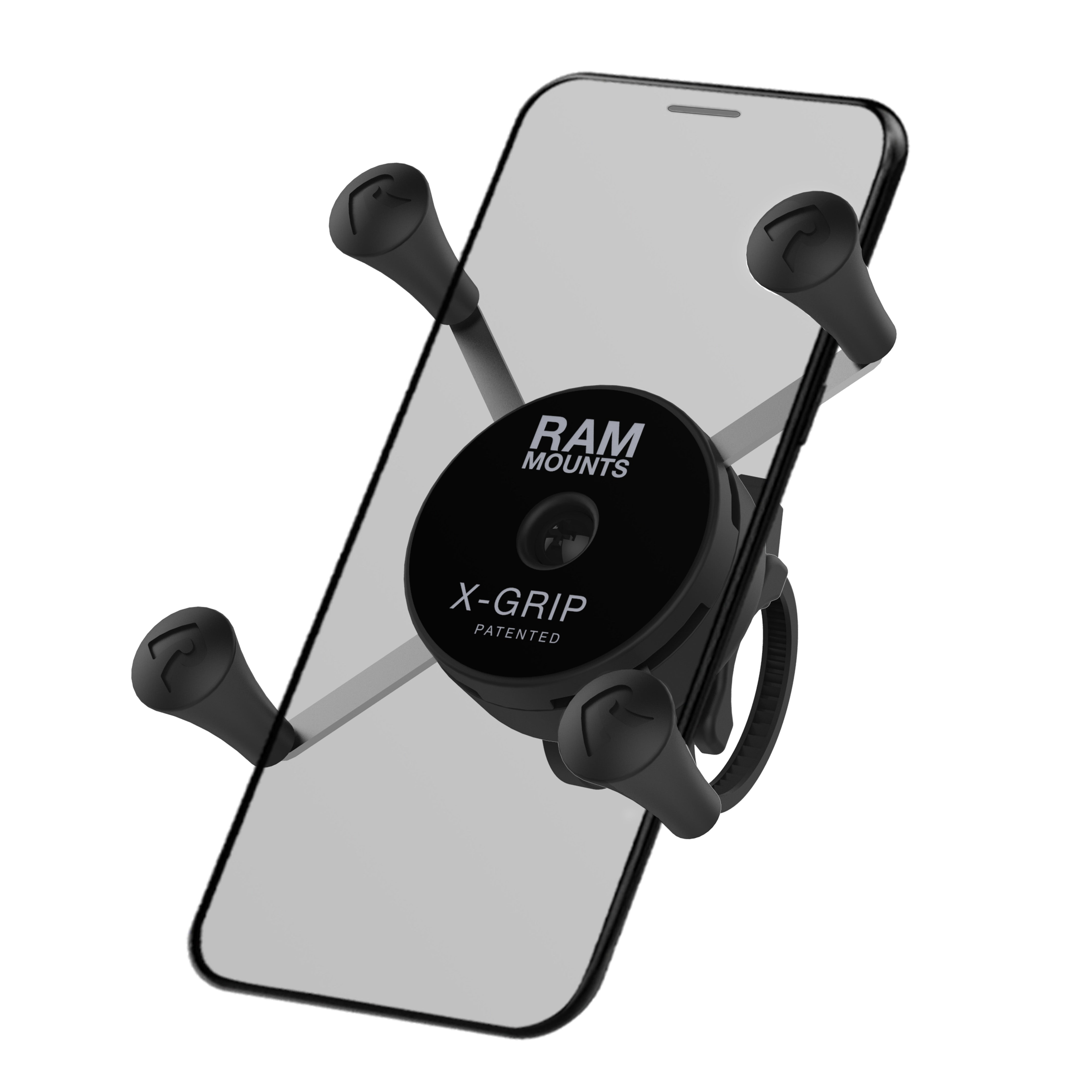 RAM® X-Grip® telefoonhouder met low-profile kabelbinder-stuurbasis