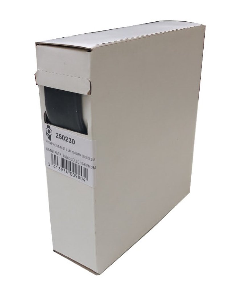 Gaine thermorétractable avec colle 18-6mm 2m
