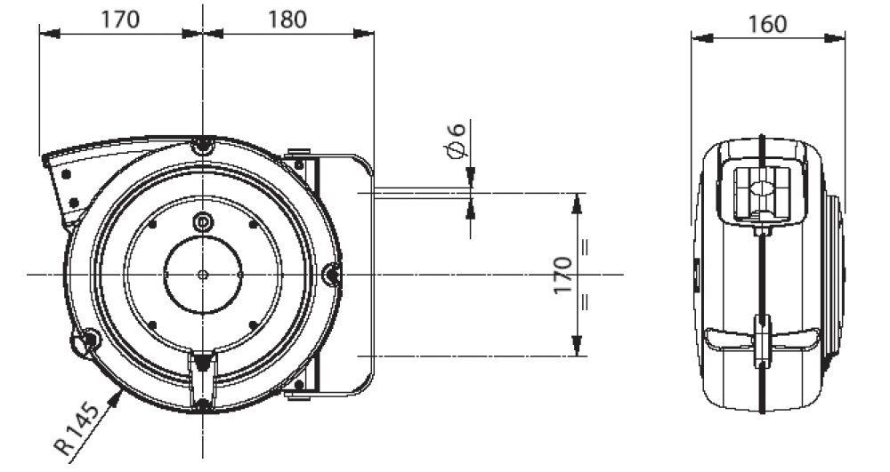 Kabelhaspel 3x2,5mm² 14+1m Igus